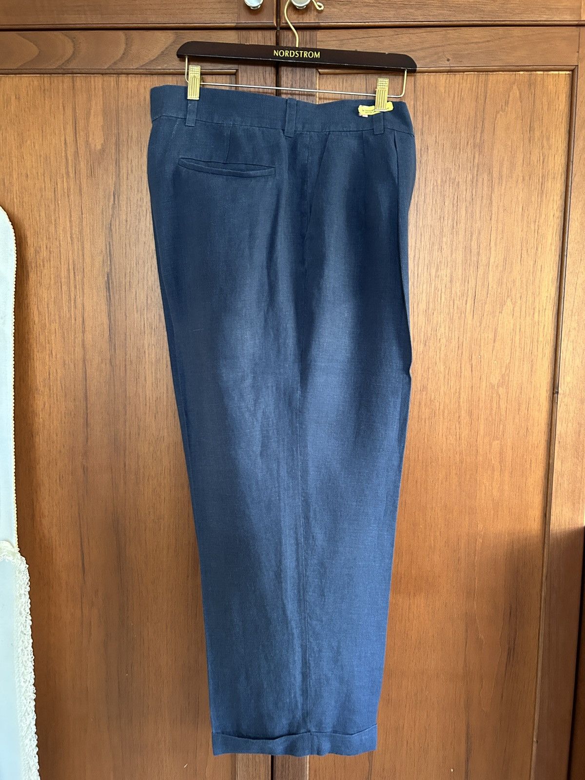 Minted New York 🚀 Minted NY Linen Pleated Trousers🚀 Size US 36 / EU 52 - 1 Thumbnail