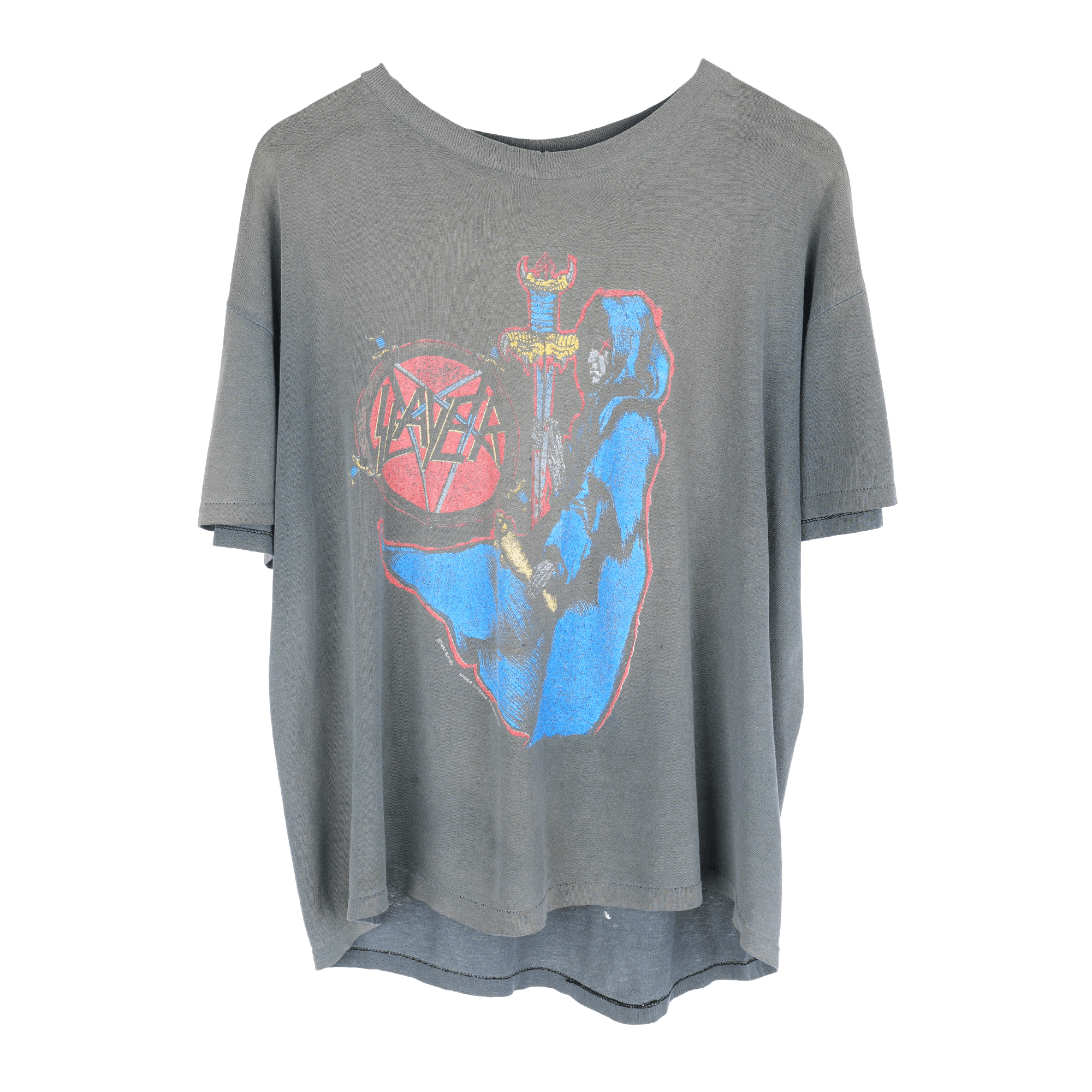 Vintage VINTAGE SLAYER SPILL THE BLOOD SCROLL TEE Size US L / EU 52-54 / 3 - 1 Thumbnail