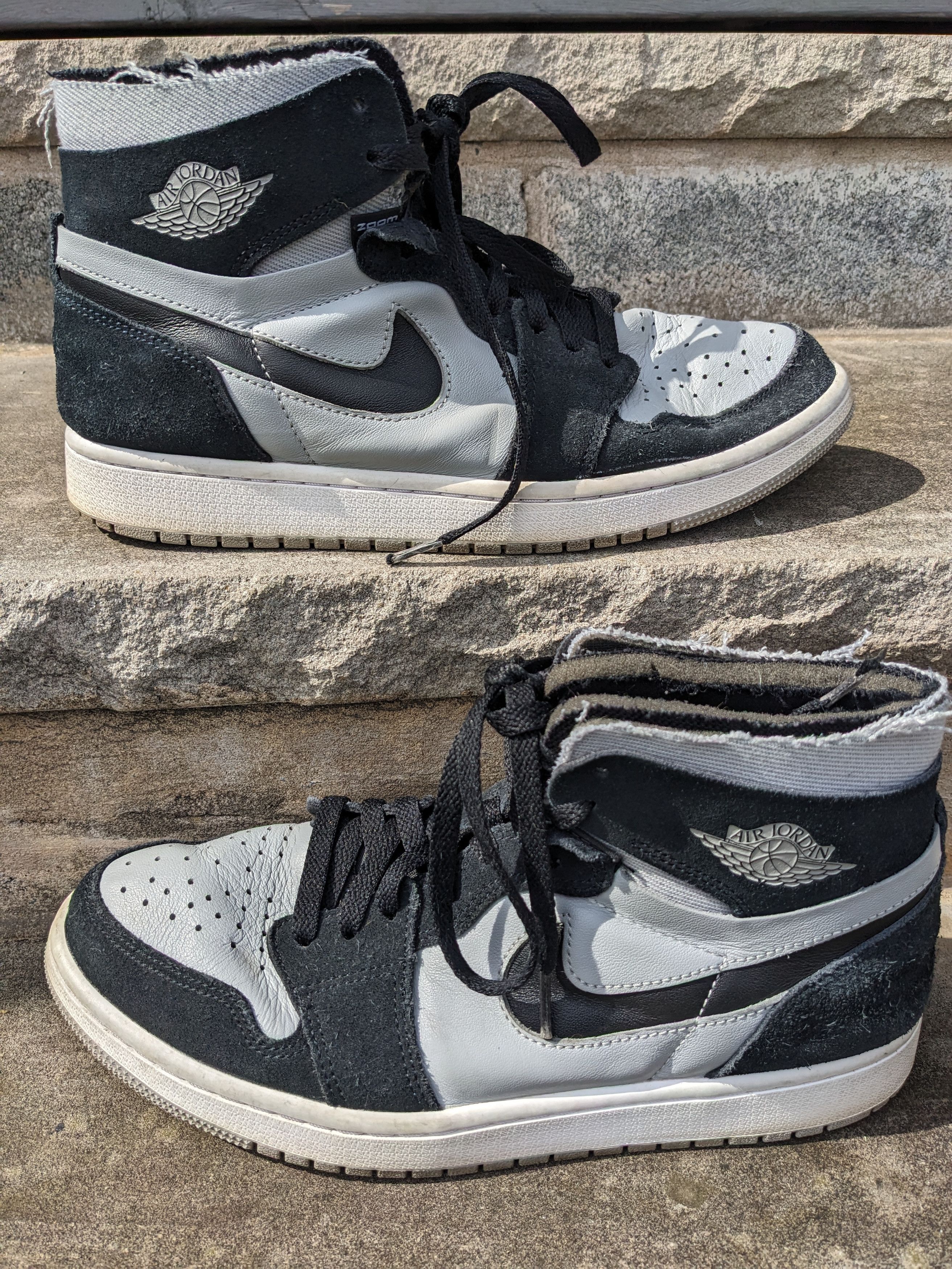Air Jordan 1 Zoom CMFT Black Light Smoke (CT0978-001) Size 9