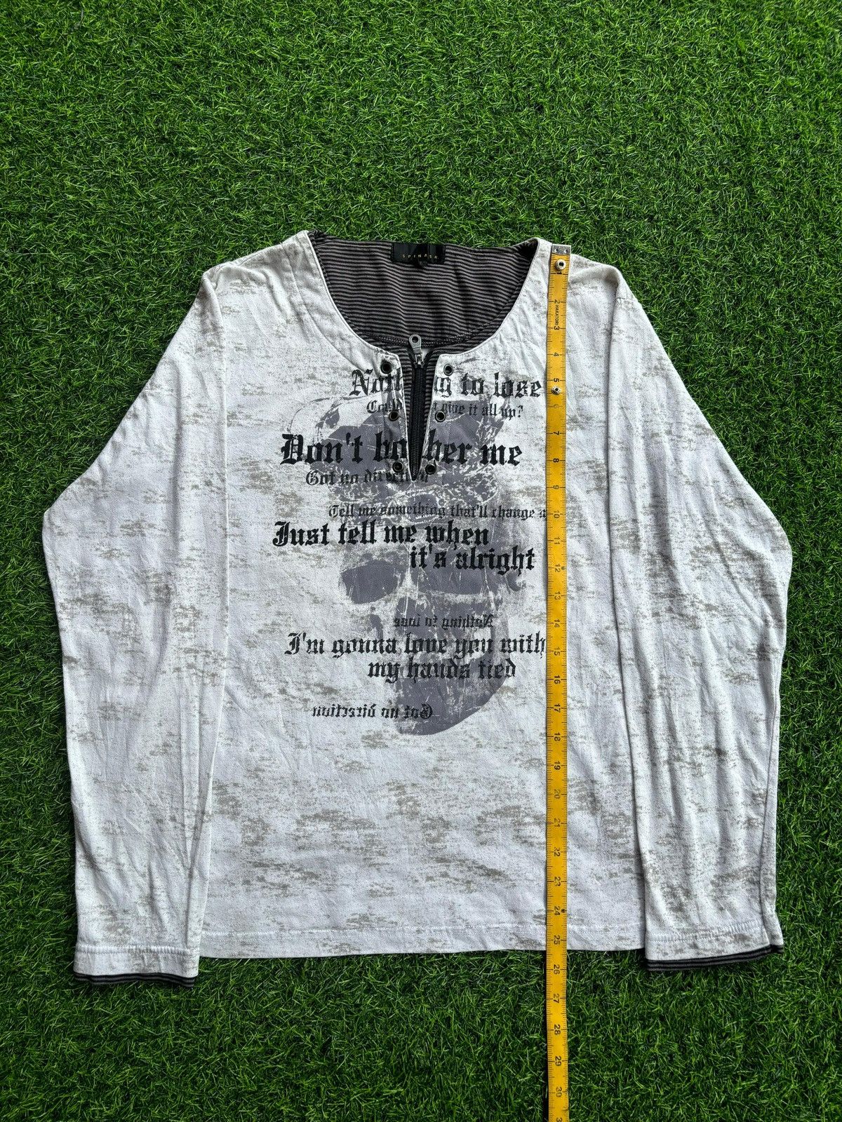 If Six Was Nine Y2k Spinash Skull Ifsixwasnine Punk Style Longlseeve Size US XL / EU 56 / 4 - 9 Thumbnail