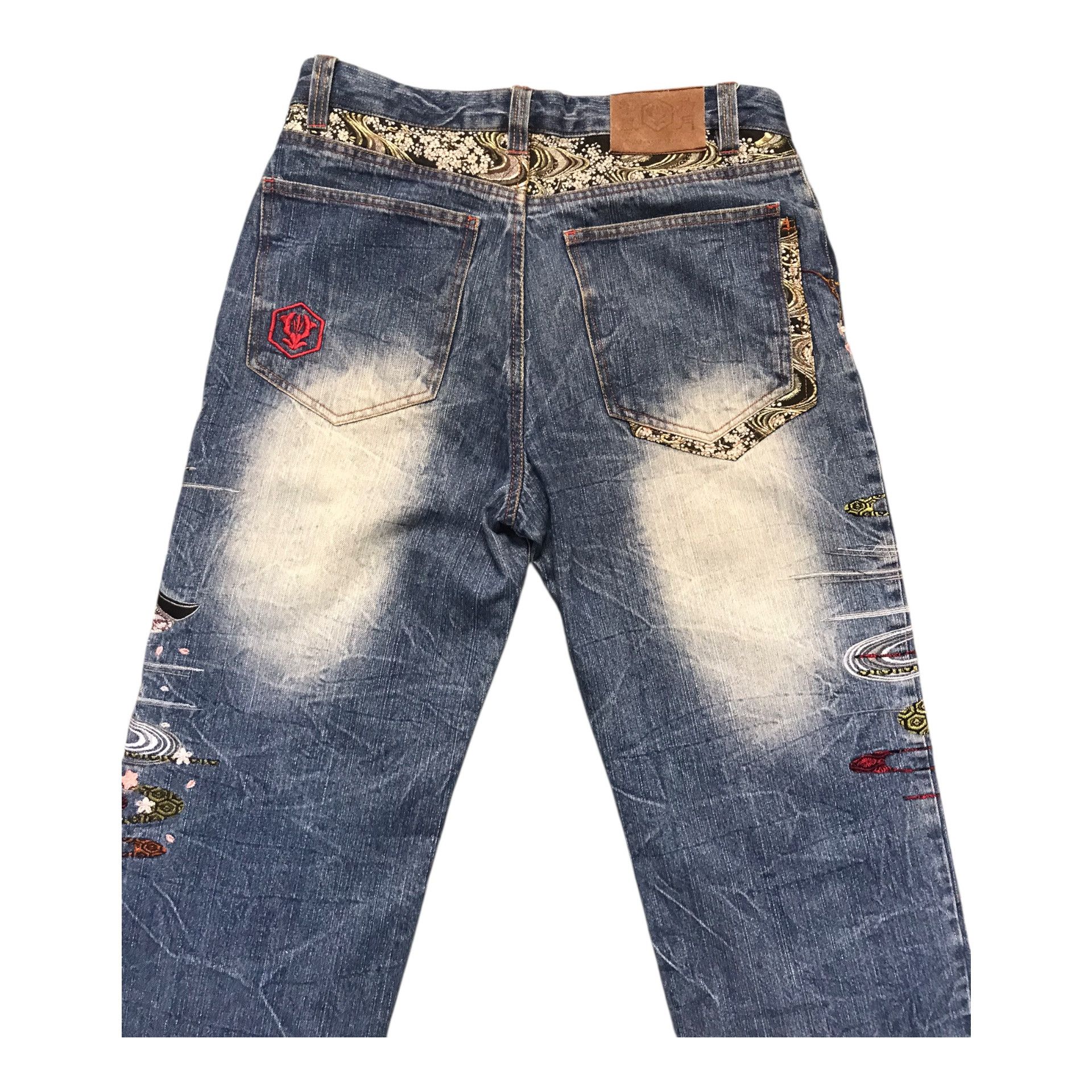 Karakuri Tamashii Kakakuri Japanese Tradition Embroidered Pant Size US 30 / EU 46 - 8 Thumbnail