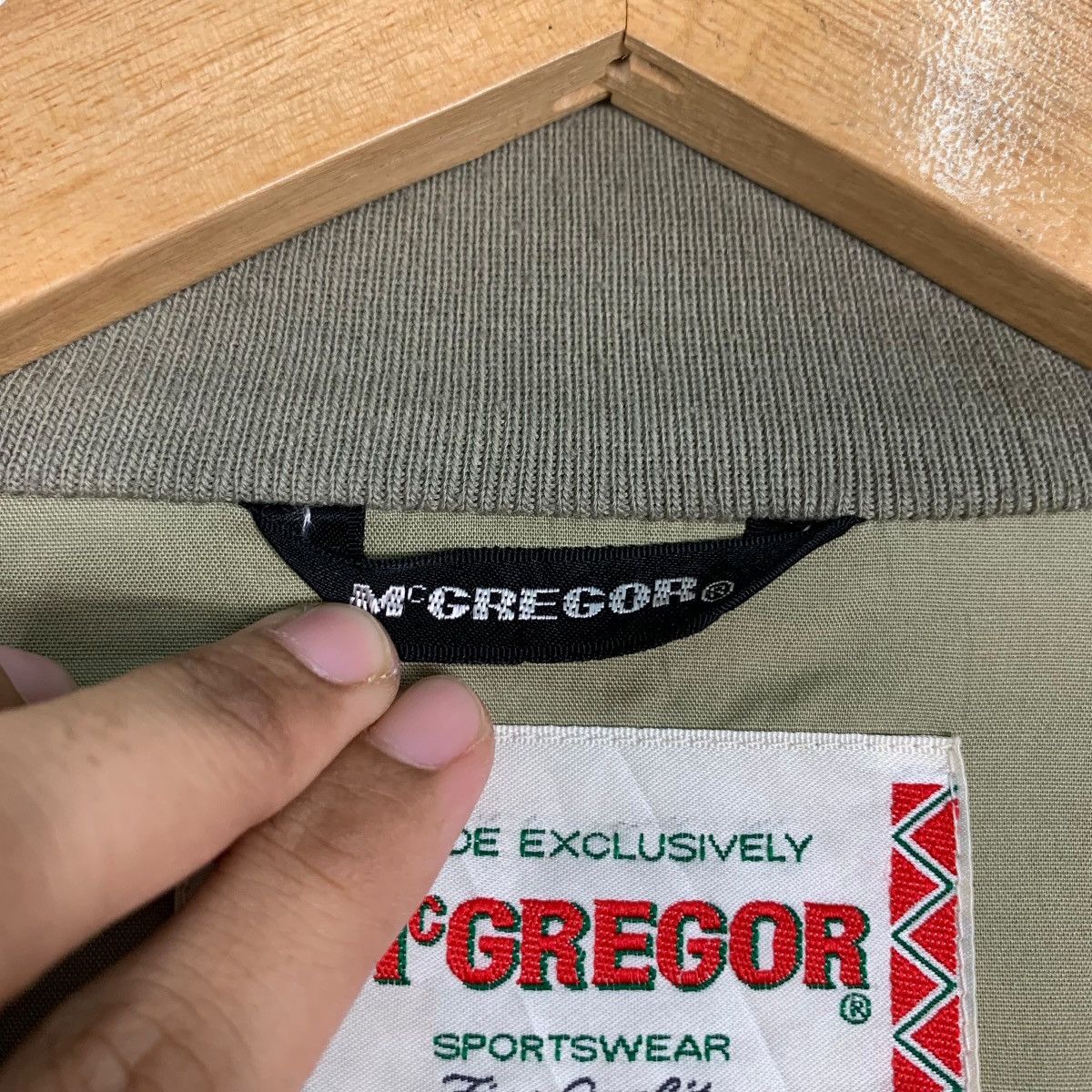 McGregor M’GREGOR Sportswear Green Light Bomber Jacket #0976-C43 Size US L / EU 52-54 / 3 - 18 Thumbnail