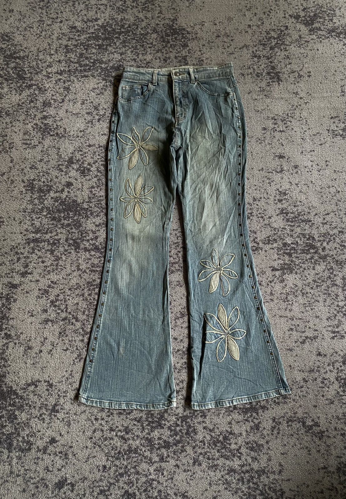 Hysteric Glamour × If Six Was Nine × Japanese Brand Y2k Live claire ifsixwasnine flare jeans Size 29" - 1 Thumbnail