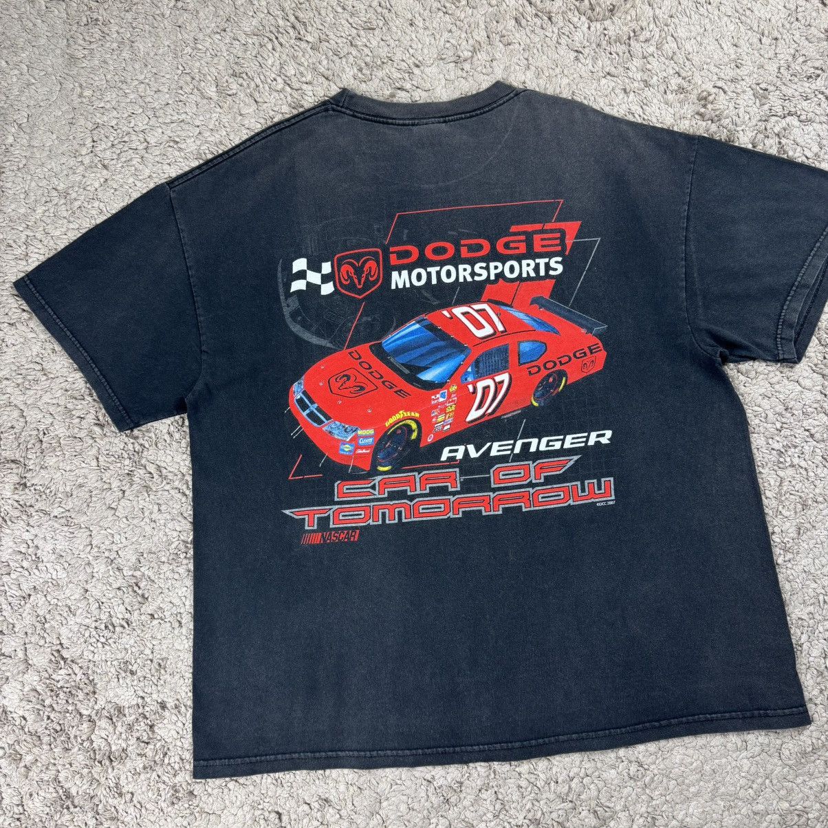 NASCAR Vintage Faded NASCAR x Dodge Motorsports Avenger T-shirt Size US XL / EU 56 / 4 - 3 Thumbnail