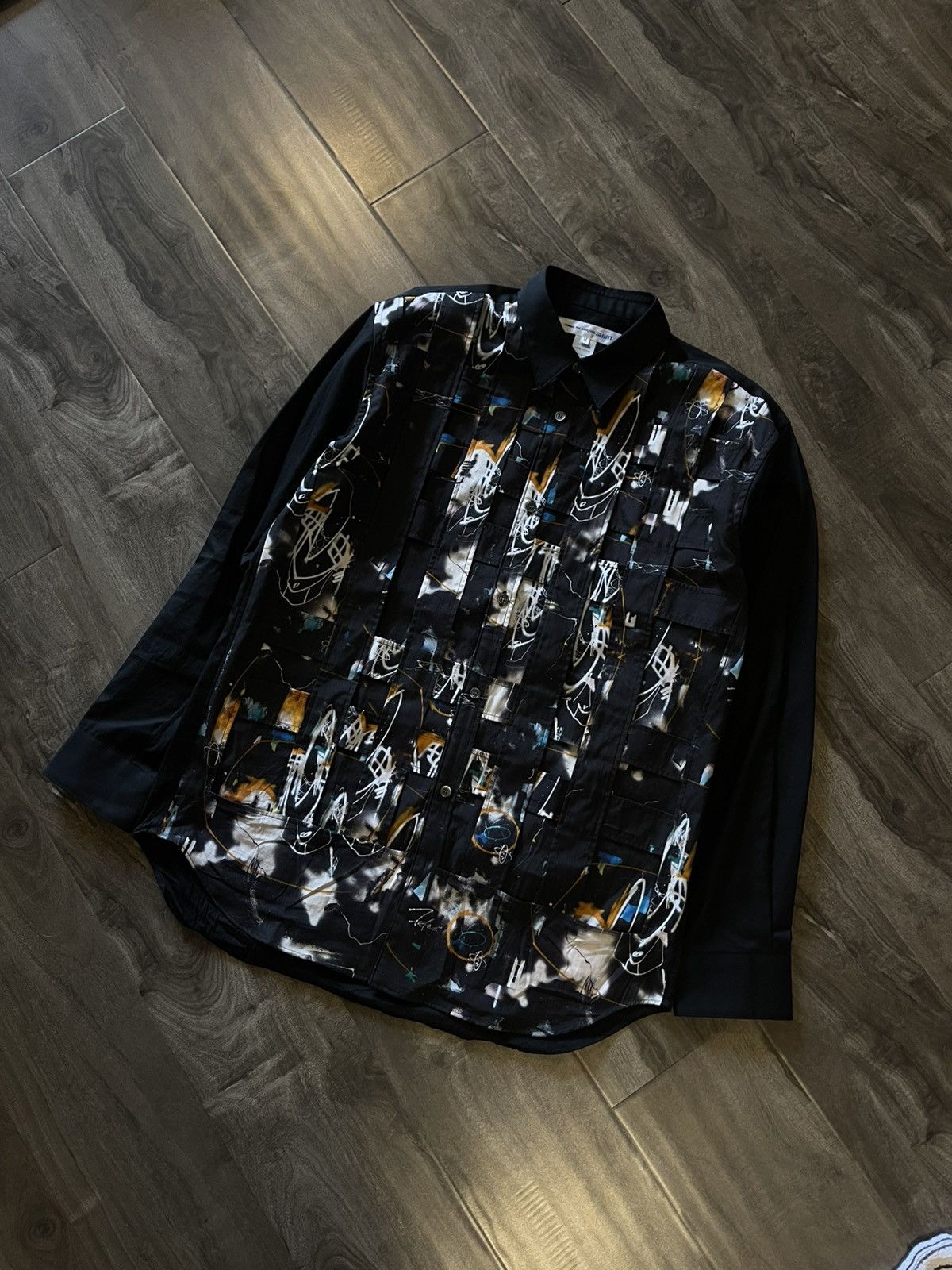 Comme des Garcons Comme des Garçons SHIRT x Futura 2000 Rare Lattice Button Up Size US M / EU 48-50 / 2 - 1 Thumbnail
