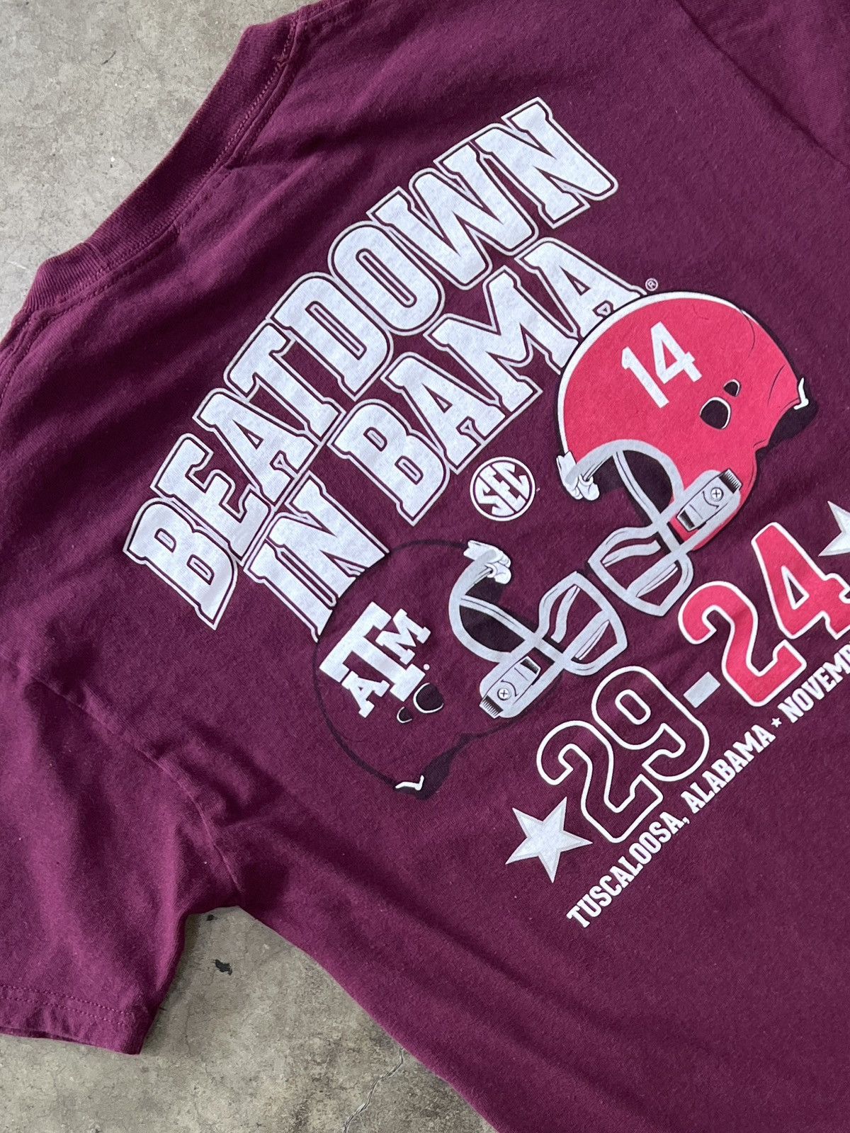 NCAA Texas A&M vs. Alabama Football Game Beatdown Tee Small Size US S / EU 44-46 / 1 - 1 Thumbnail