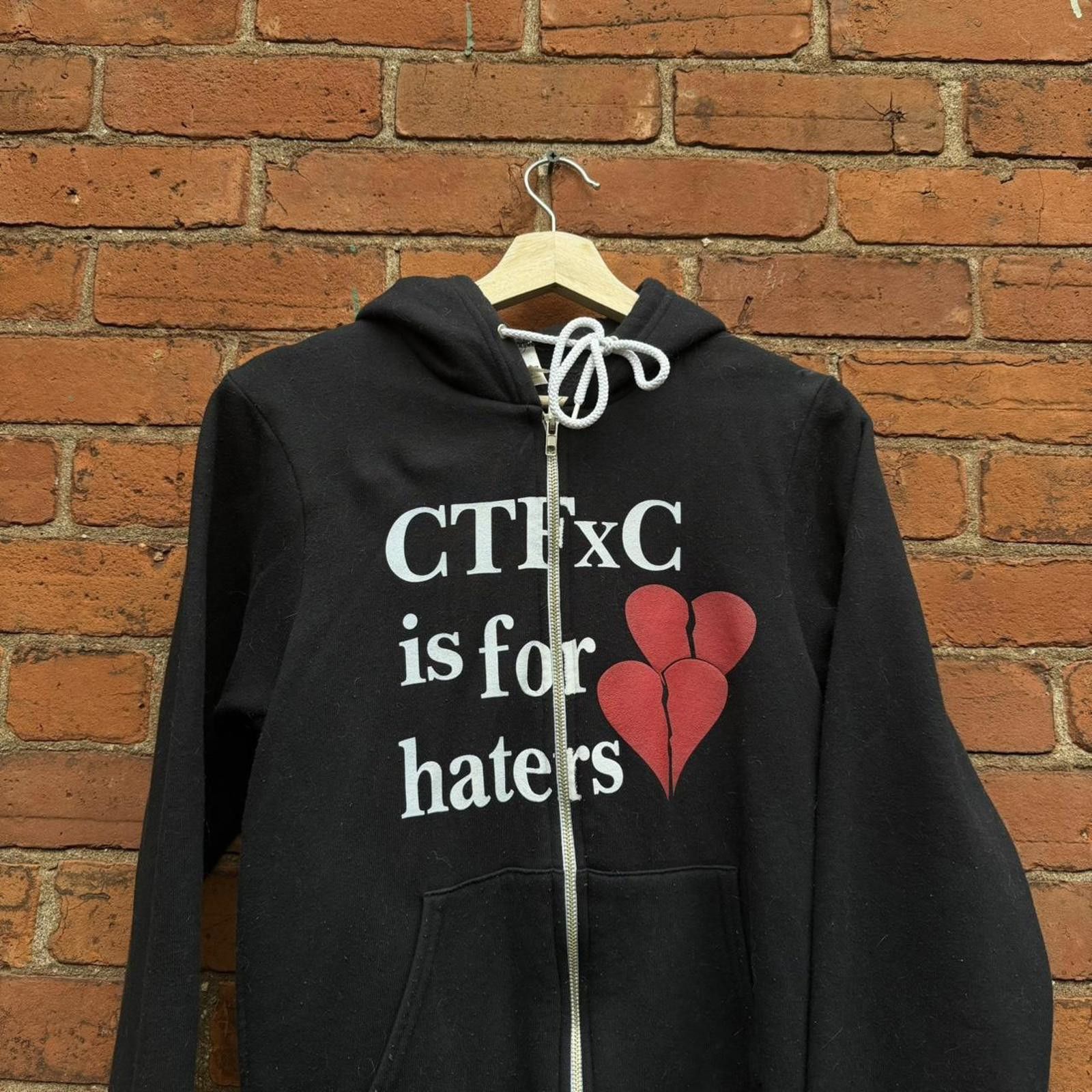 American Apparel Vintage CTFxC is for haters zip up hoodie 00s S Size S / US 4 / IT 40 - 3 Thumbnail