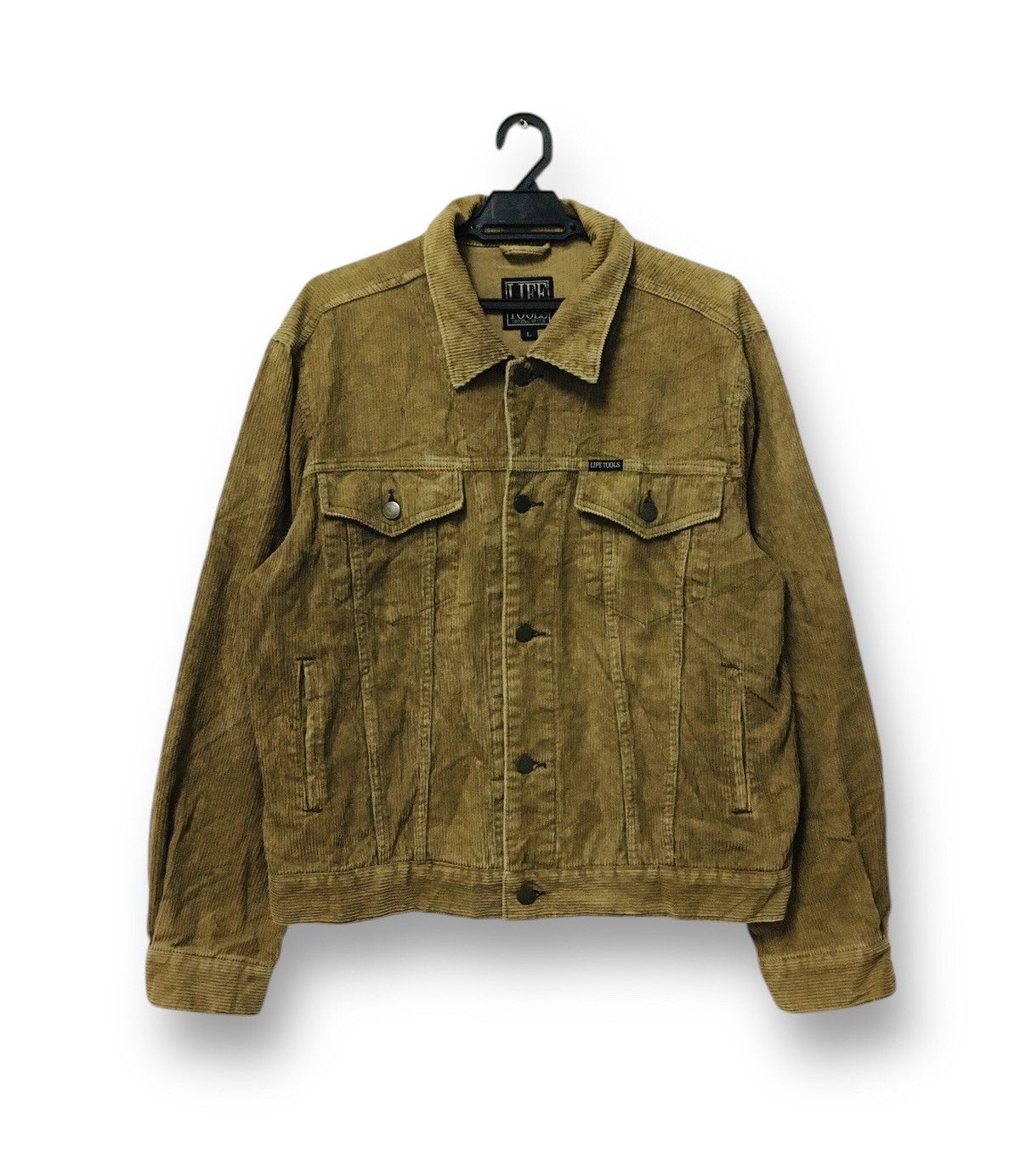 Japanese Brand Life Tools Curduroy Button Up Jacket (18) Size US L / EU 52-54 / 3 - 1 Thumbnail