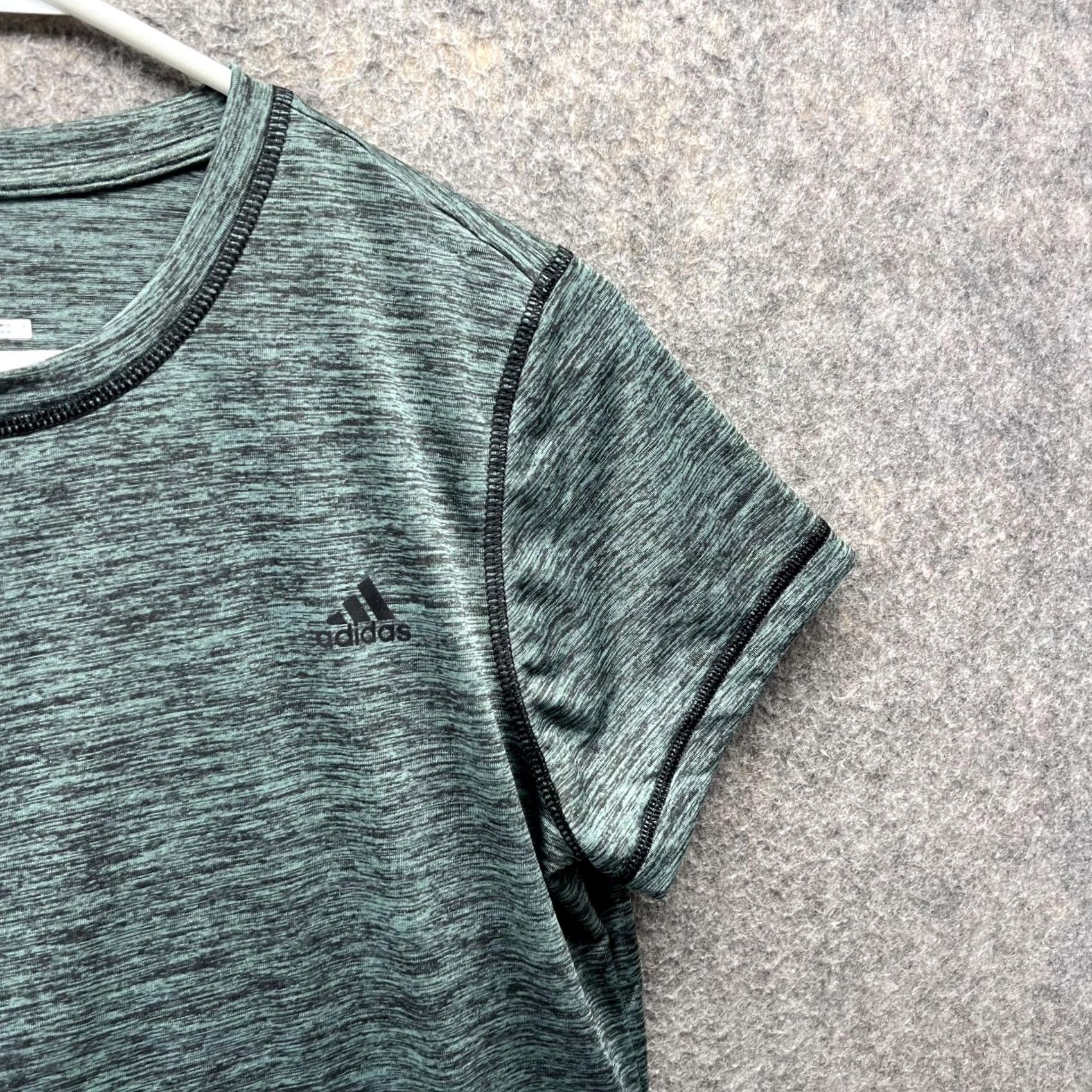 Adidas VINTAGE Adidas Shirt Women Medium Heather Green Athletic Golf Golfer Gym Size M / US 6-8 / IT 42-44 - 4 Thumbnail
