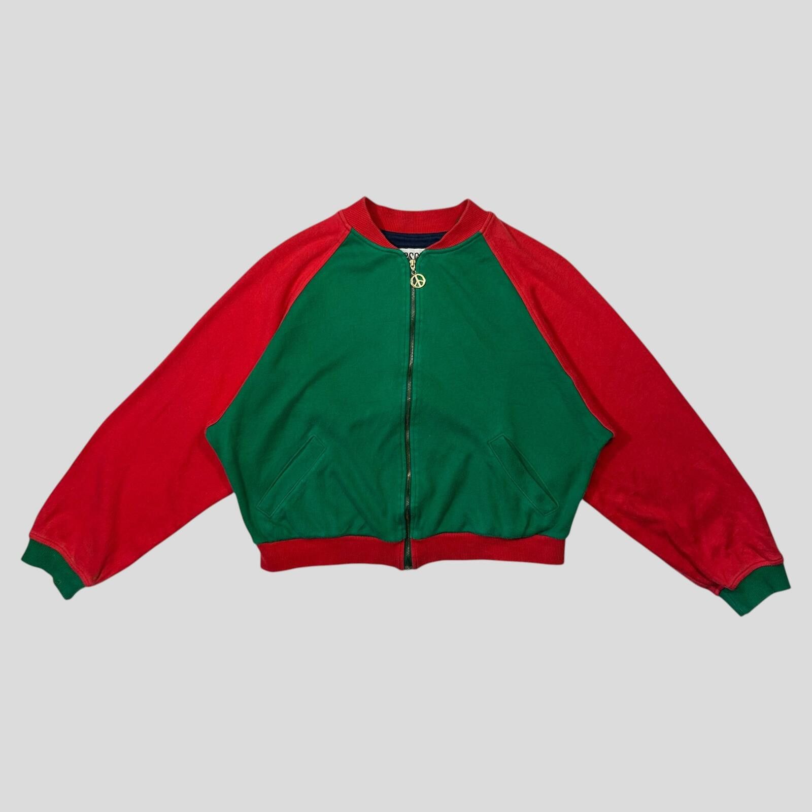 Moschino Moschino Jeans 80’s Patch & Work Cotton Cropped Bomber - S/M Size S / US 4 / IT 40 - 1 Thumbnail