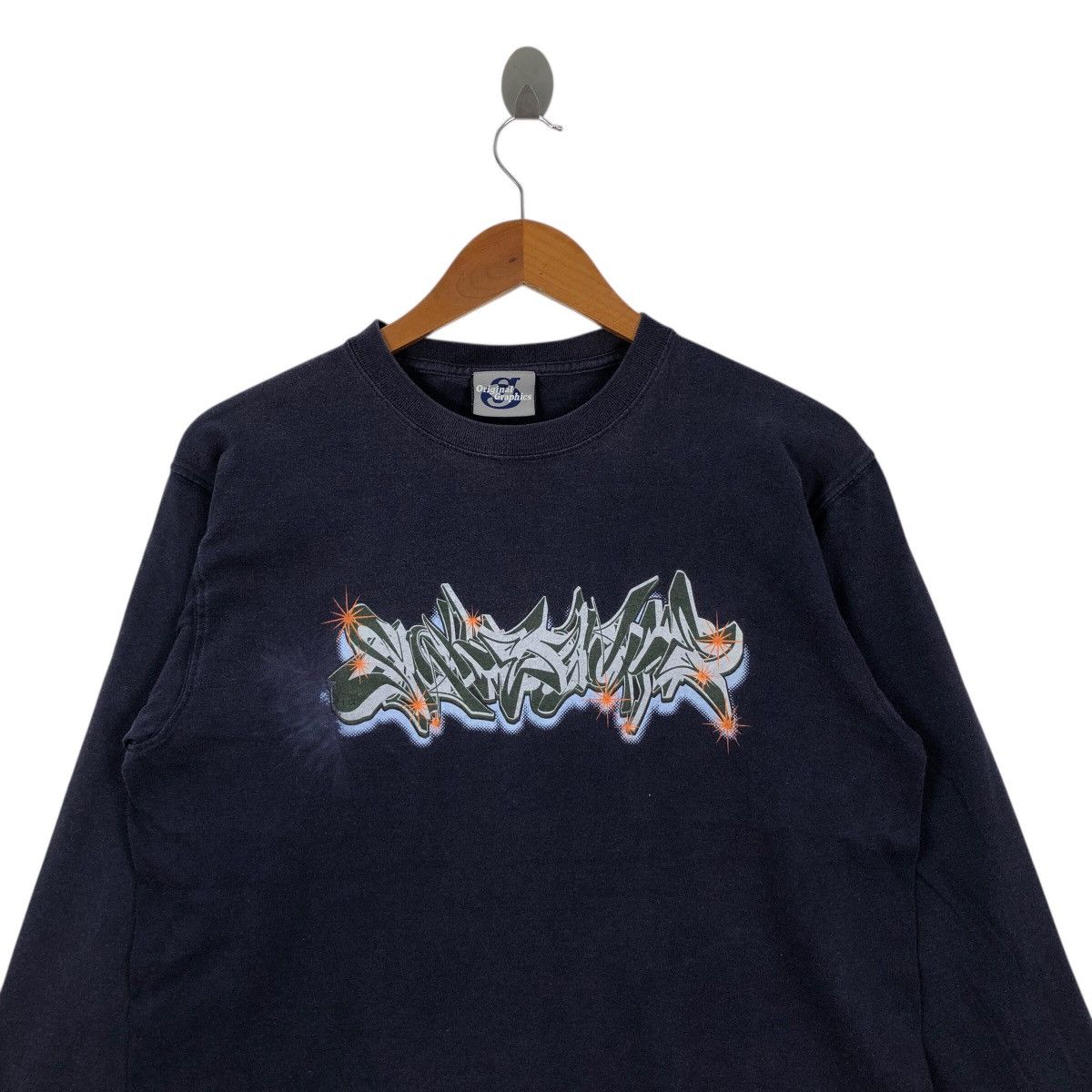 Vintage Y2K Graffiti Art Long Sleeve Original Graphics Size US M / EU 48-50 / 2 - 2 Thumbnail