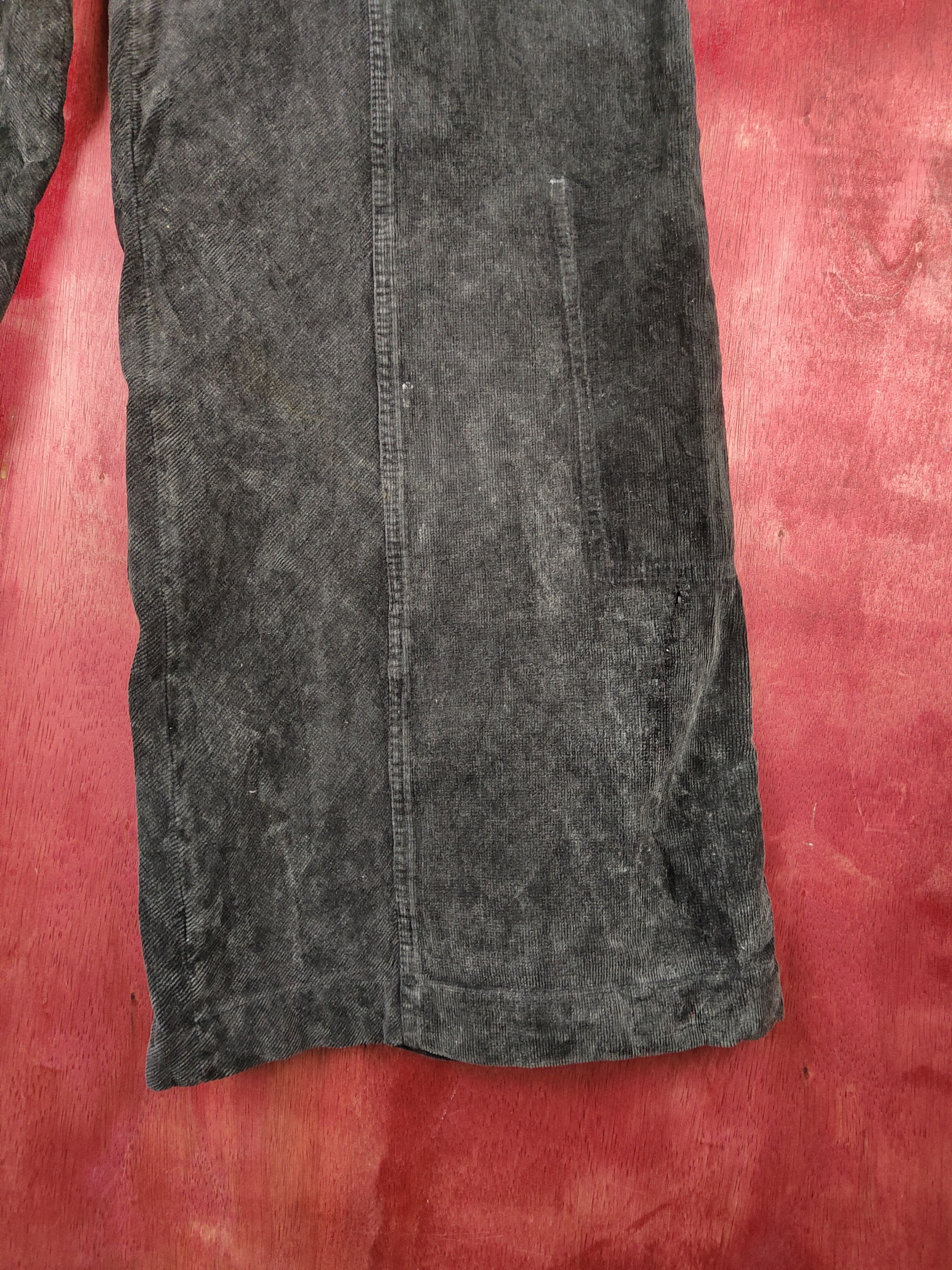 Fake London Genius Fake London Genius Black Corduroy palazo Pants #S1488 Size 28" / US 6 / IT 42 - 7 Thumbnail