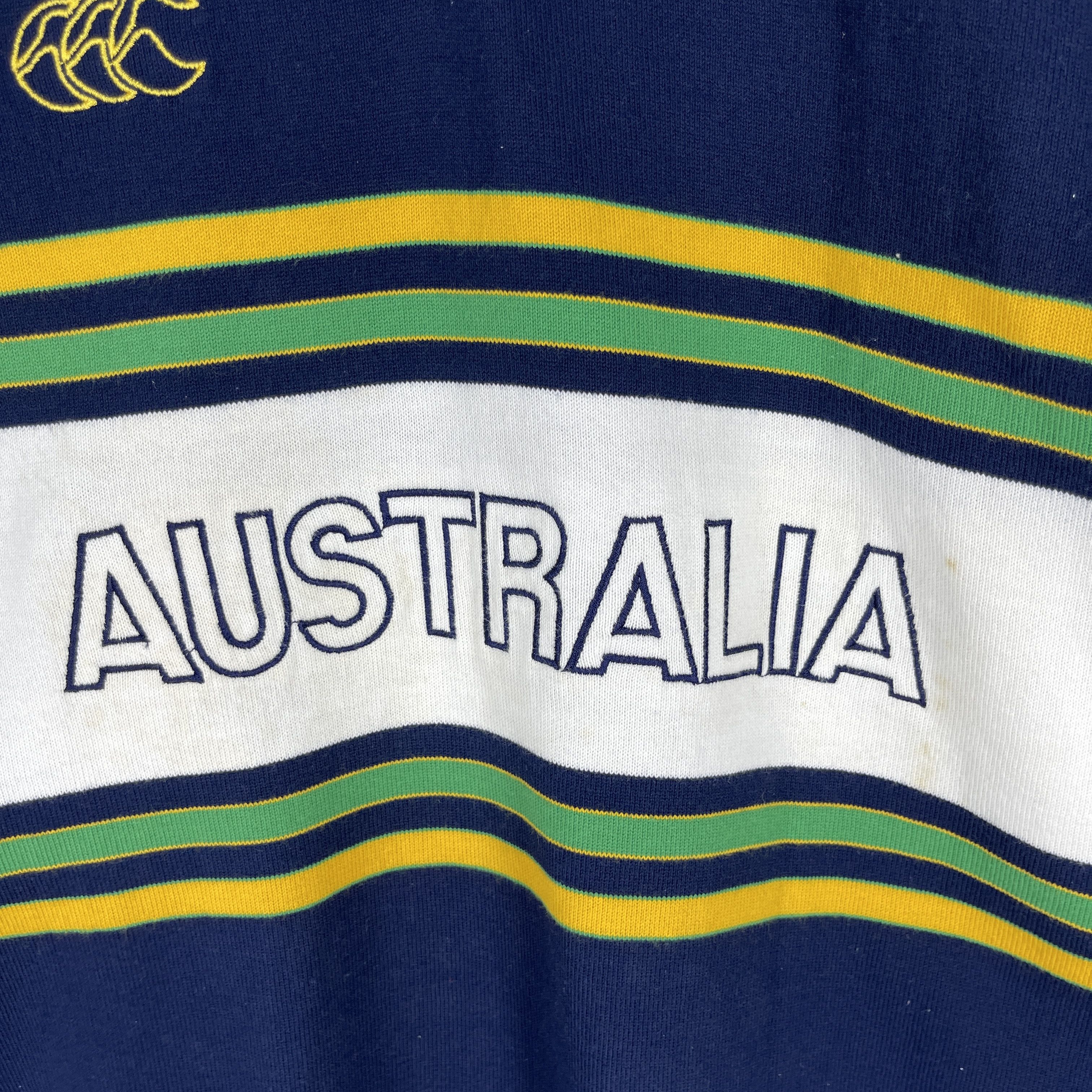 Canterbury of New Zealand Vintage 90's CANTERBURY Australia Wallabies Rugby Shirt Size US M / EU 48-50 / 2 - 3 Thumbnail
