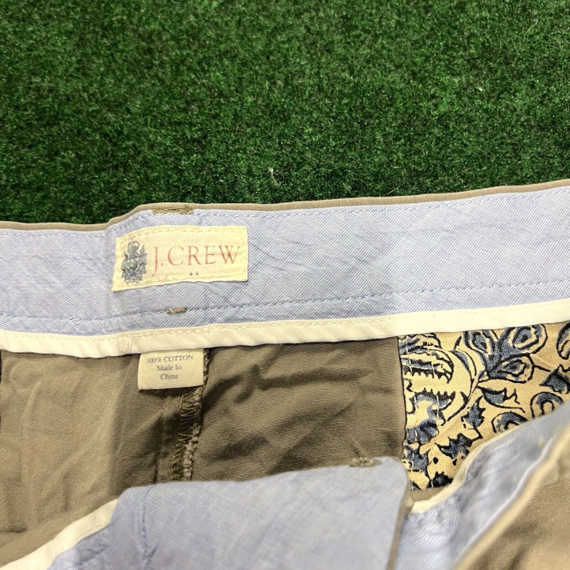 J.Crew J Crew Shorts Mens 38 Beige Stretch Chino Flat Front 10.5 Inseam Preppy Size US 38 / EU 54 - 4 Thumbnail