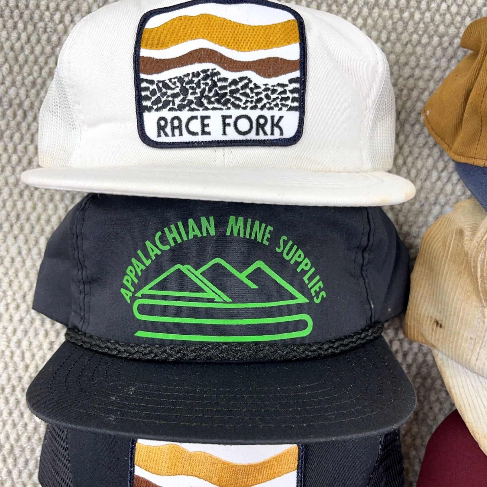 Coal VINTAGE Trucker Hat Lot Snapback Cap 80s 90s Y2K Patch USA Coal Mine Rope Men Size ONE SIZE - 3 Thumbnail