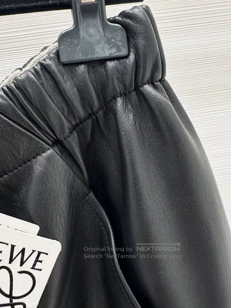 Loewe Loewe size XS Black Leather Drawstring Shorts Size 25" / US 0 / IT 36 - 5 Thumbnail