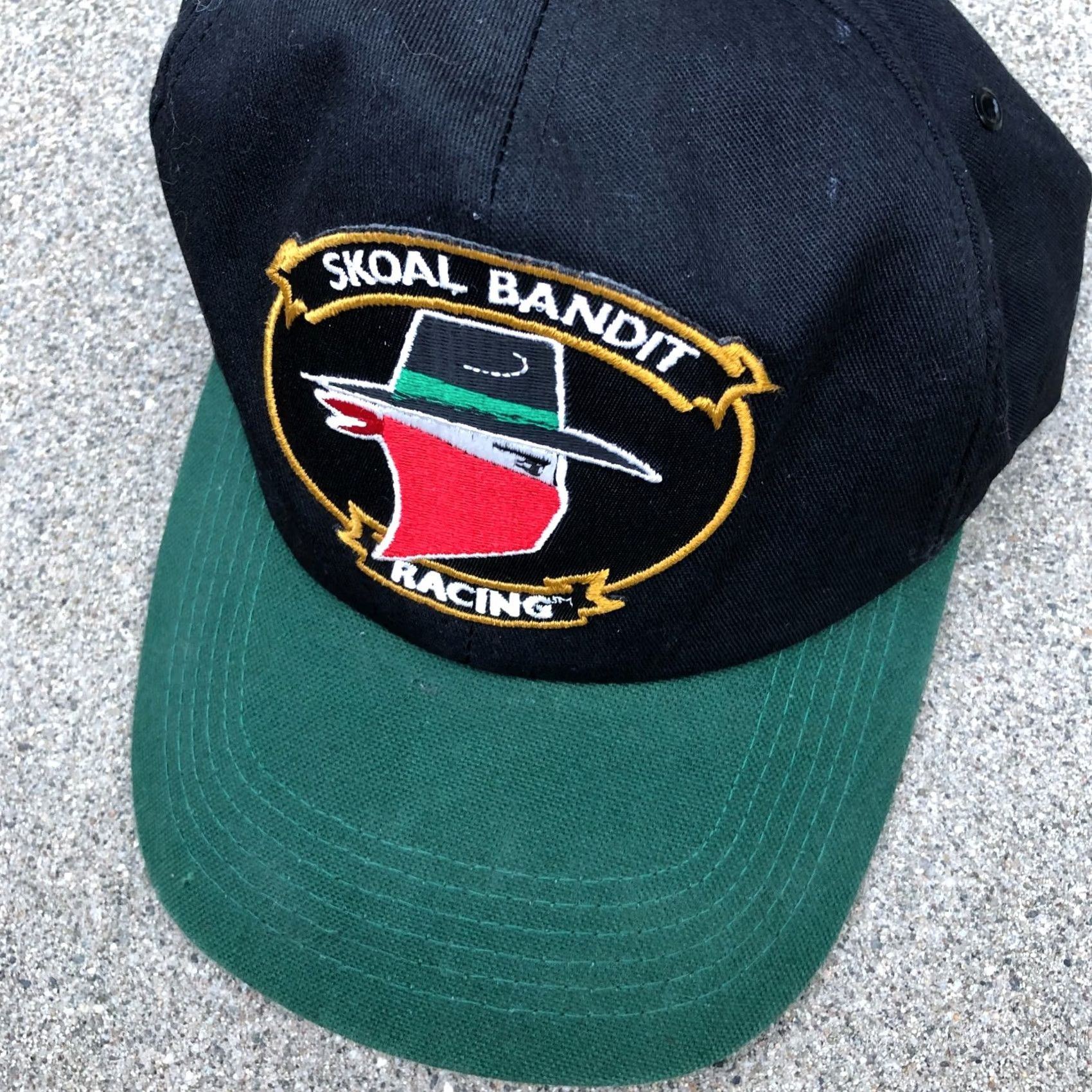 Vintage VINTAGE SKOAL BANDIT RACING Snapback Hat Men's Black K-Products Made in USA Size ONE SIZE - 3 Thumbnail