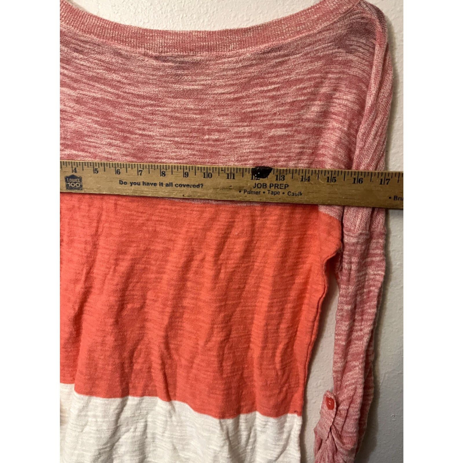 Express Express Tops S Pink Multicolor Round Neck 3/4 Sleeve Knit Pullover Womens Size S / US 4 / IT 40 - 5 Thumbnail