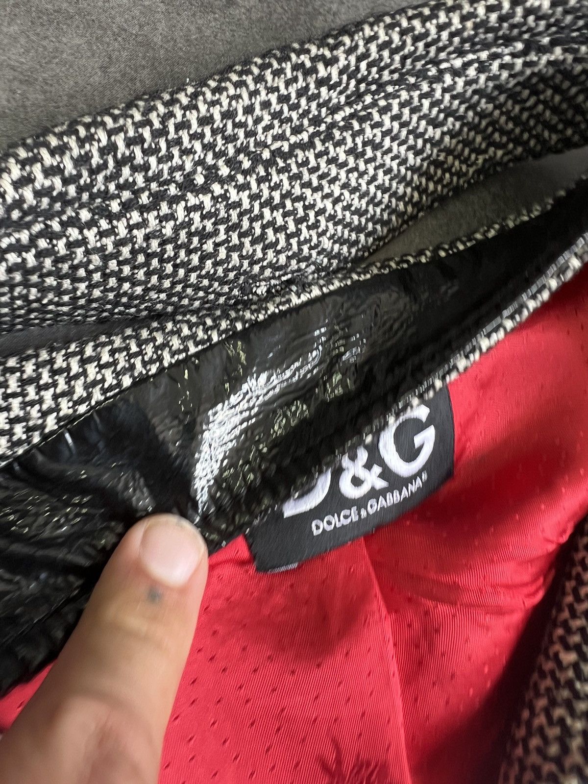 Dolce & Gabbana Dolce&Gabbana D&G tweed style Vintage Blazer Jacket Italy Size L / US 10 / IT 46 - 5 Thumbnail