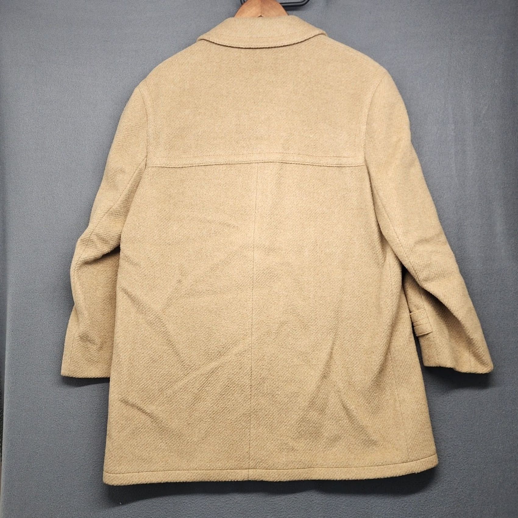 Vintage VINTAGE Lord International Coat Mens Large Beige Camel 100% Wool Overcoat German Mens Size US L / EU 52-54 / 3 - 2 Thumbnail