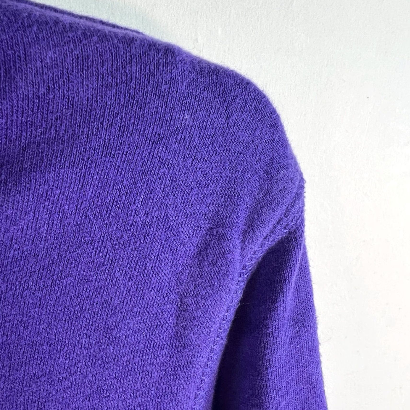 Vintage Aéropostale 87 Hooded Full Zip Sweatshirt Mens L Purple Embroidered Graphic Print Batman Stitch Blue Red White Classic Theme Size US L / EU 52-54 / 3 - 3 Thumbnail
