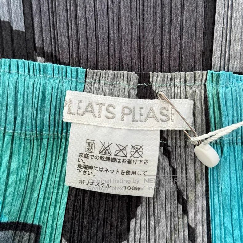 Issey Miyake Issey Miyake size:5 Blue Midi Skirt Size 22" - 4 Thumbnail