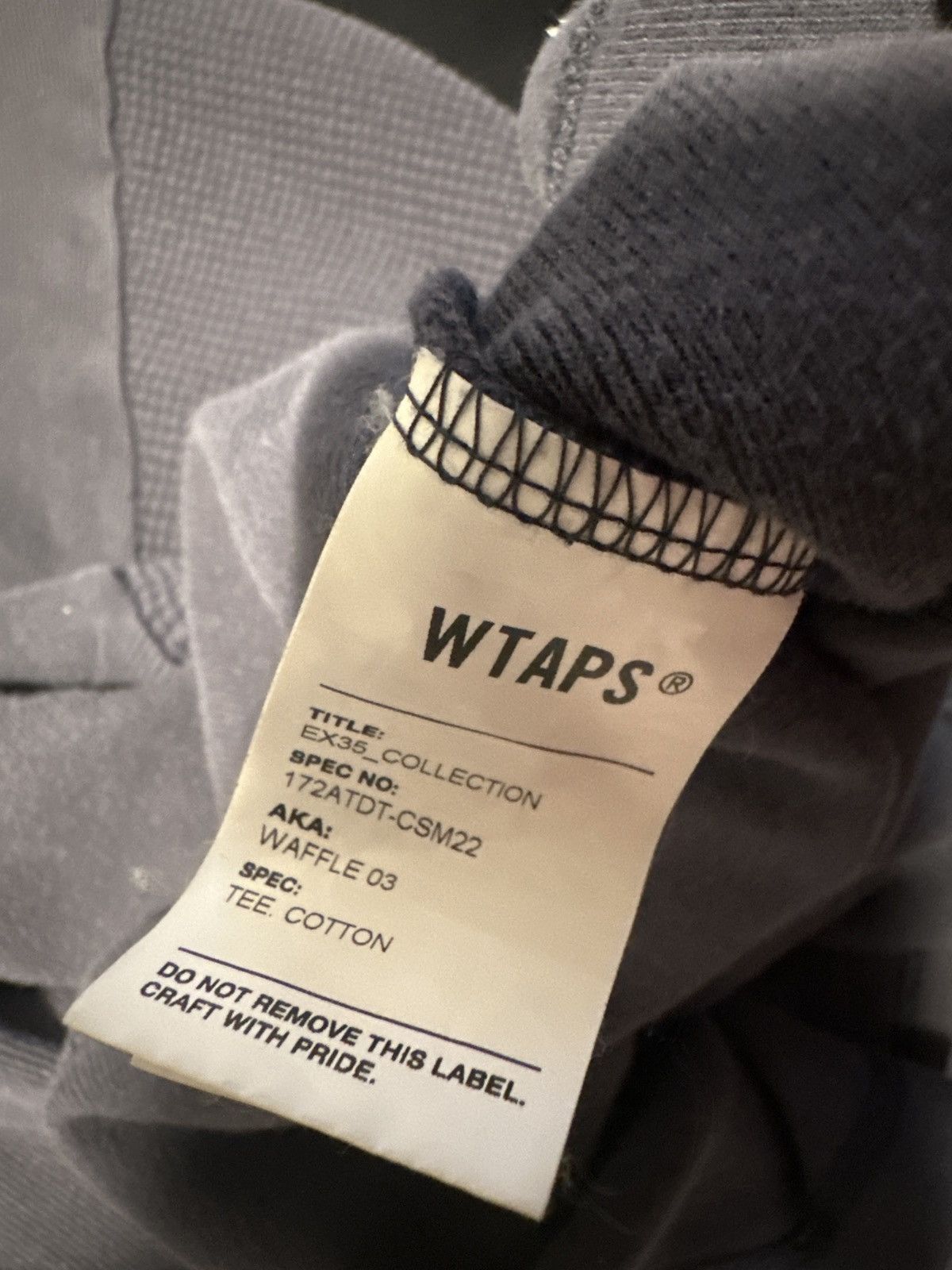 Wtaps WTAPS LONGSLEEVE WAFFLE 03 TEE Size US M / EU 48-50 / 2 - 3 Thumbnail
