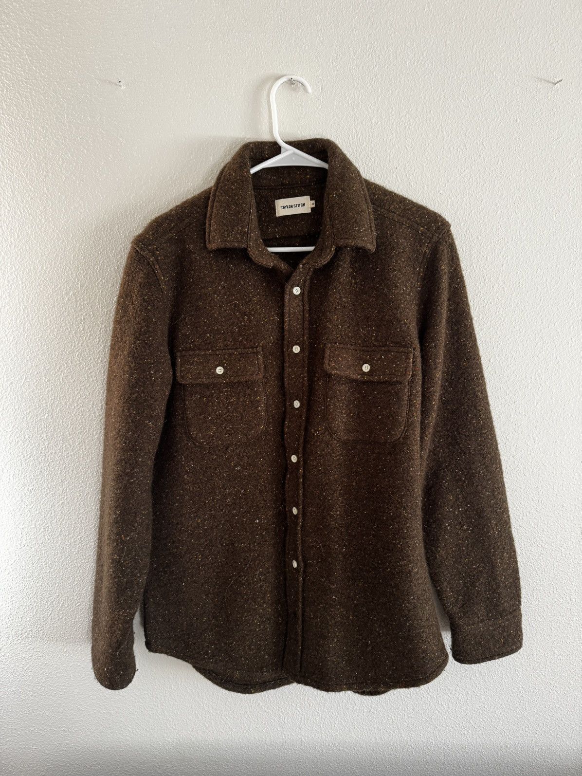 Taylor Stitch The Leeward Shirt - Chocolate Donegal Size US M / EU 48-50 / 2 - 2 Thumbnail