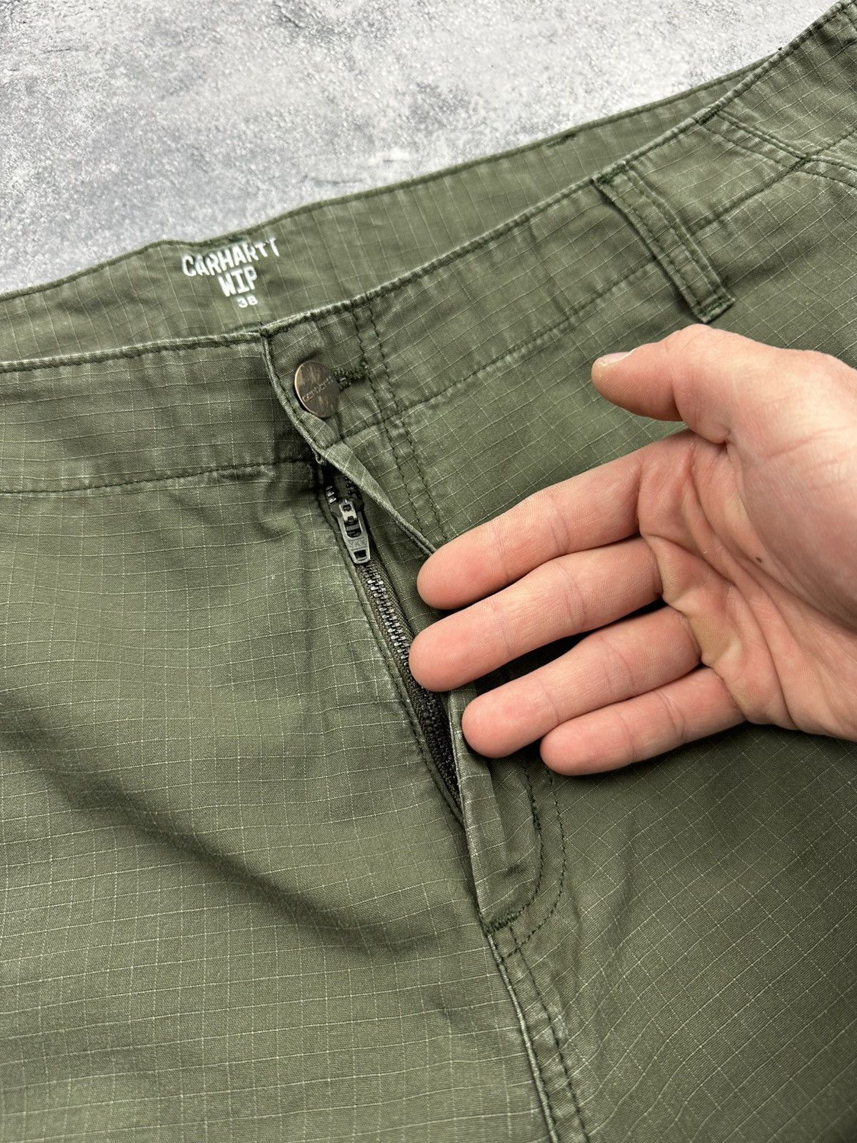 Carhartt Carhartt Vintage Green Cargo Shorts Workwear Y2K Logo Baggy Size US 38 / EU 54 - 10 Thumbnail