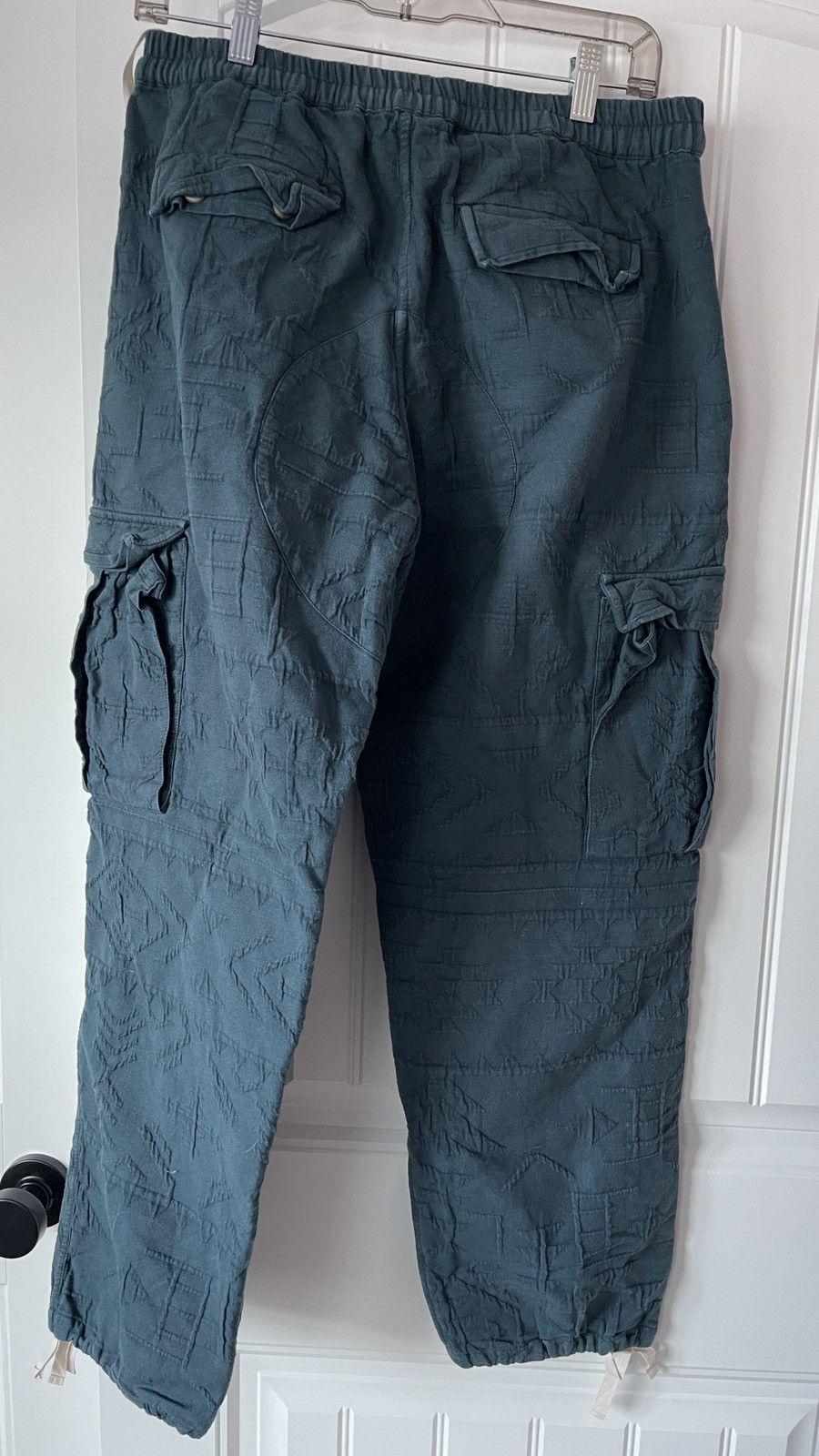 18 East Gorecki Cargo Pant, Dusty Blue Oversized Jacquard - M Size US 32 / EU 48 - 2 Thumbnail