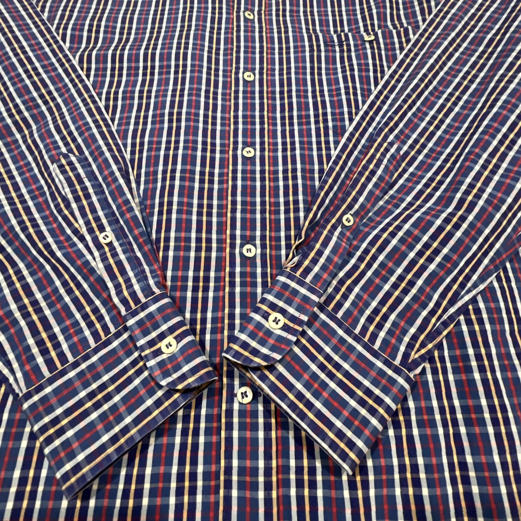 Paul & Shark Paul & Shark Yatching Shirt Men Size 44 Button-Down Long Sleeve Multicolor Plaid Casual Business Travel Size US XXL / EU 58 / 5 - 4 Thumbnail