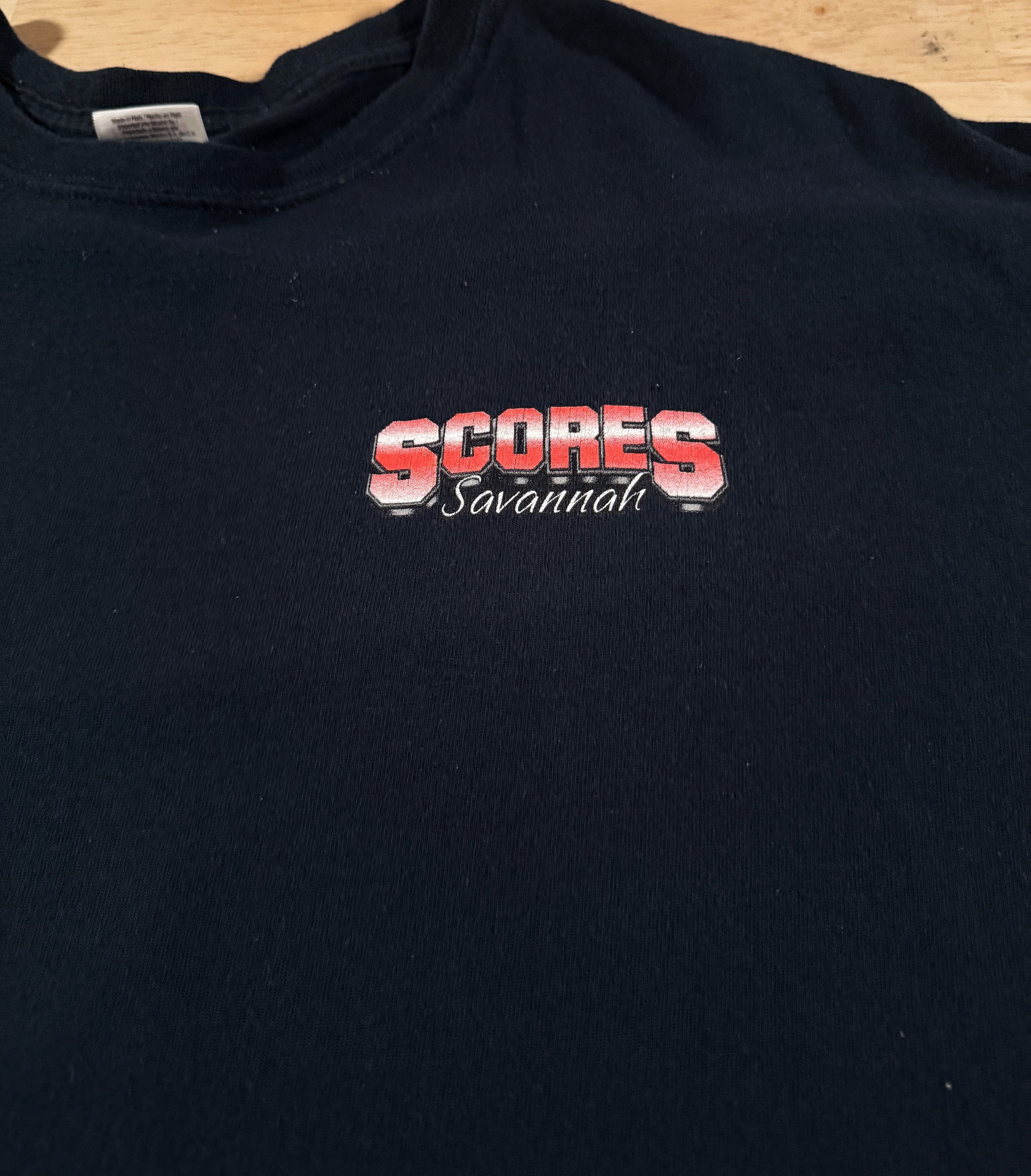Scores Strip Club 2X Vintage Shirt Rare 1 of 1 Short Sleeve T Shirts