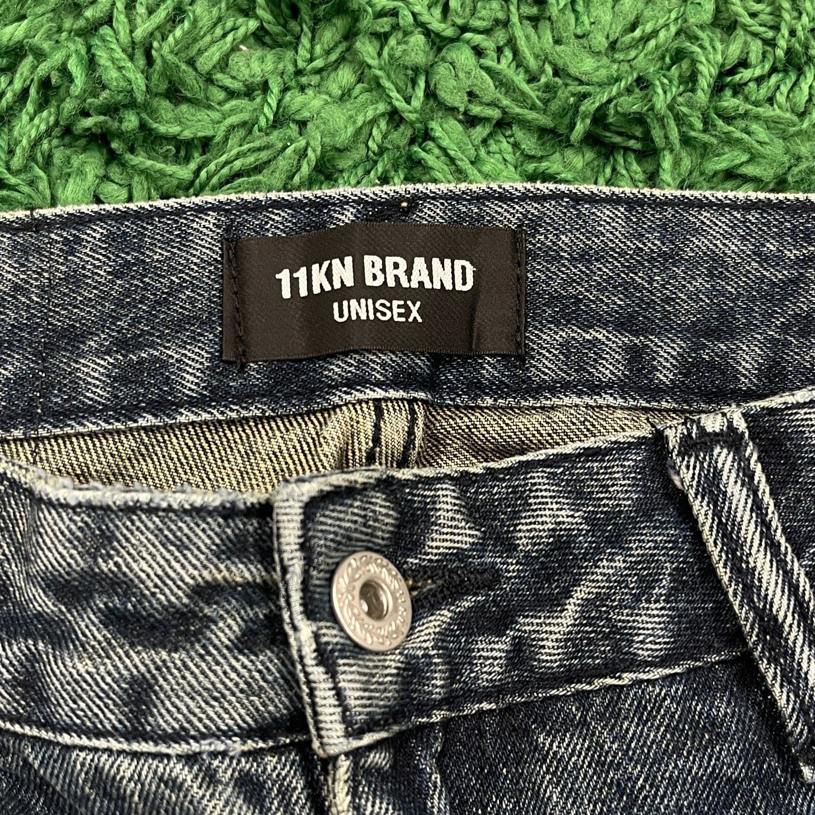 Tripp NYC × Vintage 11KN Brand Y2K Denim Cargo Utility Jeans Pants Punk Large Size 30" / US 8 / IT 44 - 5 Thumbnail