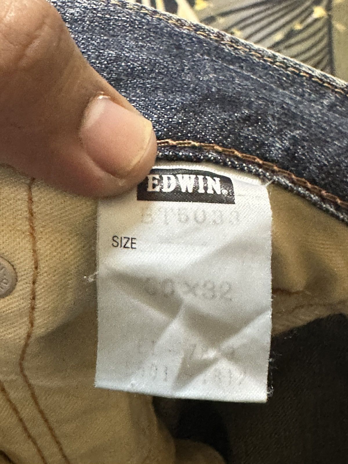 Edwin Vintage Edwin 503 Blue Trip Mudwash Ripped Distressed Denim Size US 32 / EU 48 - 9 Thumbnail