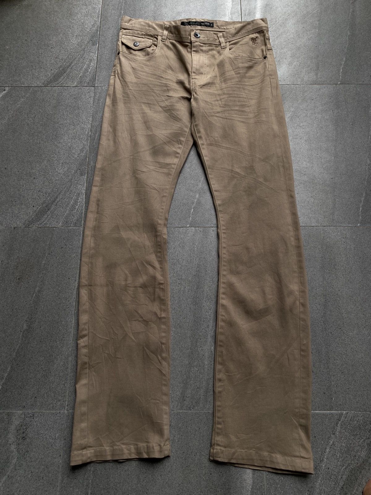 Schlussel Schlussel Slim Pants – Crinkle Washed Detail – New With Tags Size US 32 / EU 48 - 2 Thumbnail