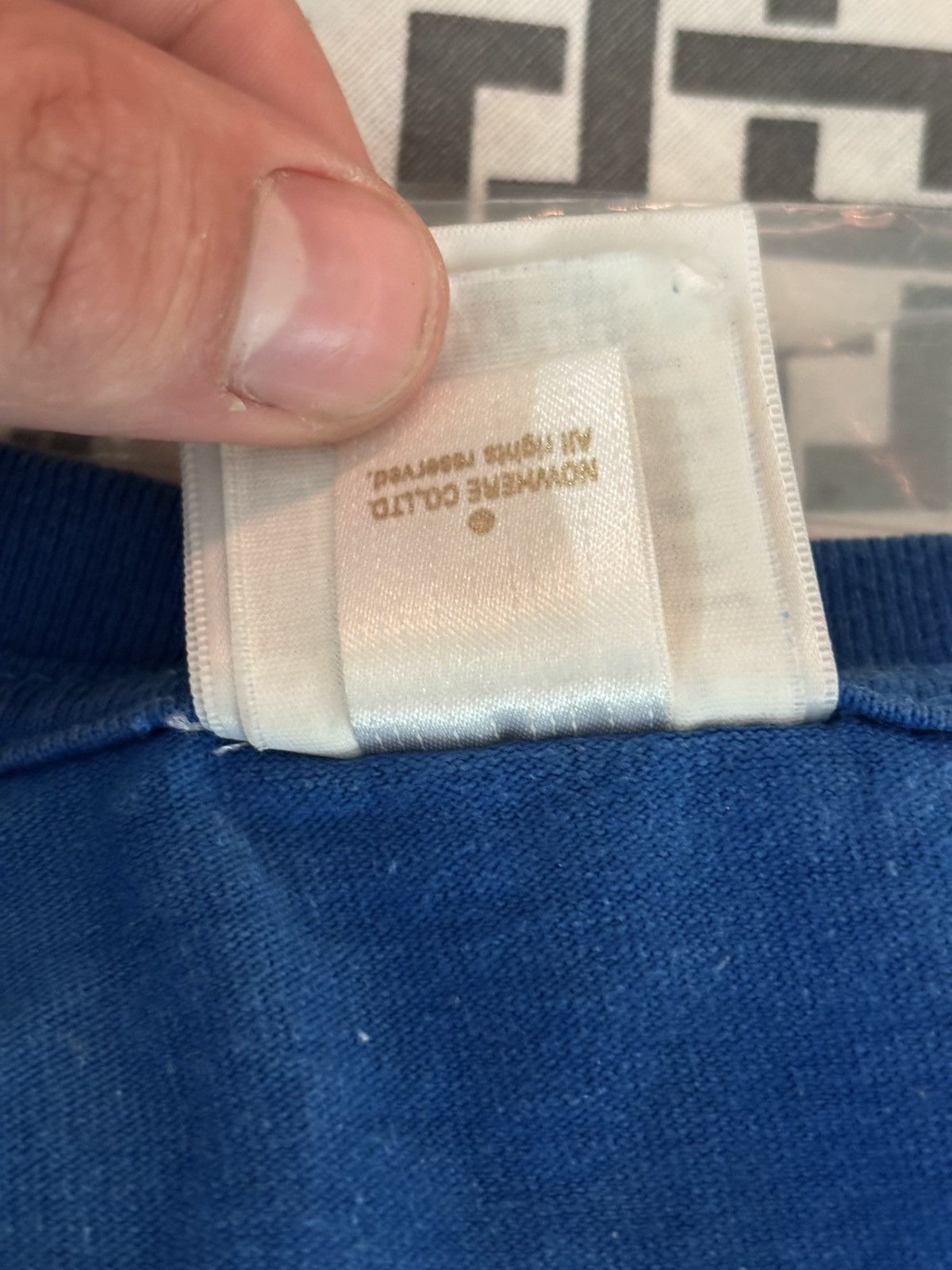 Bape A BATHING APE®️ Large College Tee (Blue) Size US L / EU 52-54 / 3 - 10 Thumbnail