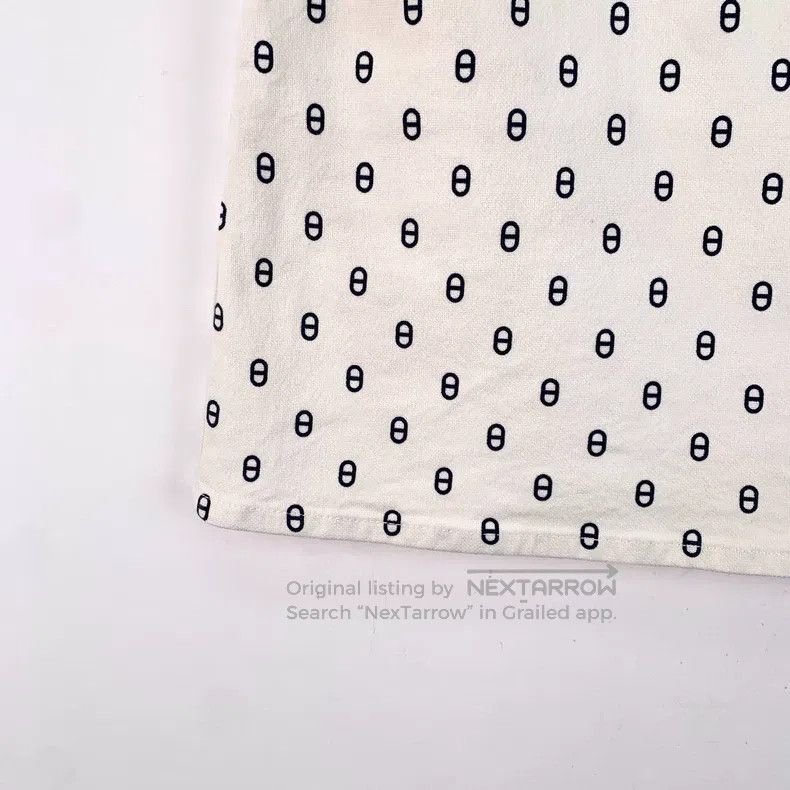 Hermes Hermes White pig nose full print cotton casual denim half Size 25" / US 0 / IT 36 - 4 Thumbnail