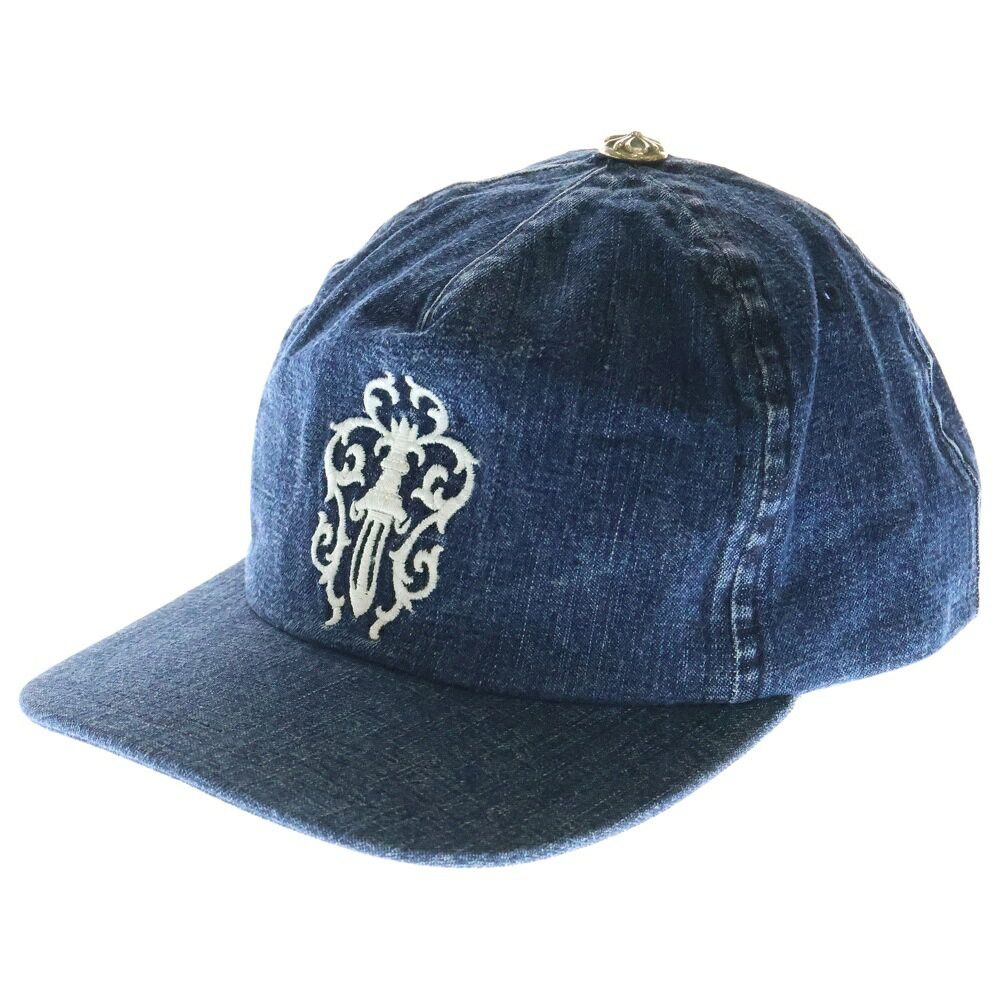 Chrome Hearts Trucker Cap Denim Dagger Embroidered Hat Indigo
