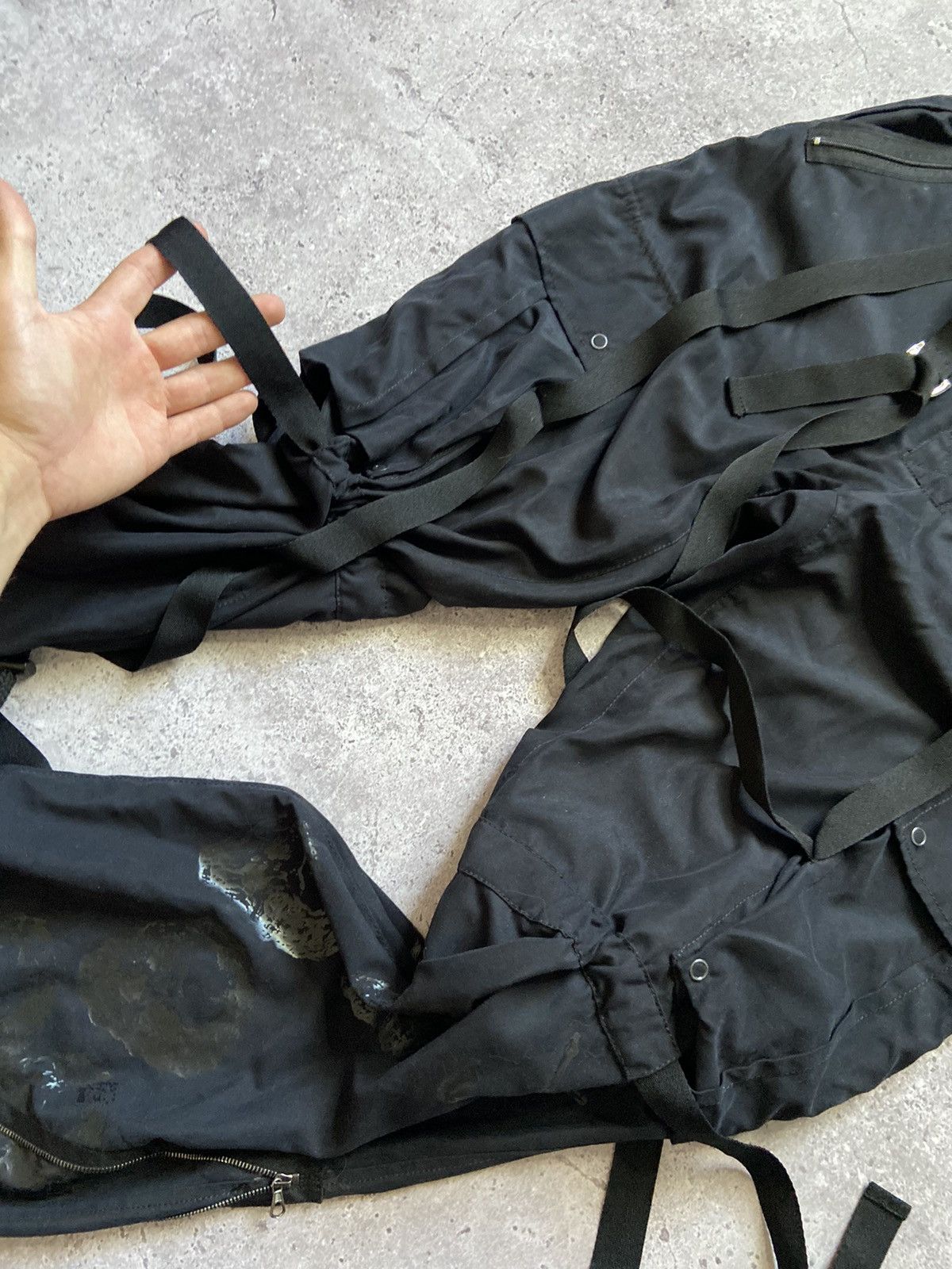 Japanese Brand Exotic Voyage Skull Logo Cargo Bondage Pants Italy Size US 30 / EU 46 - 5 Thumbnail