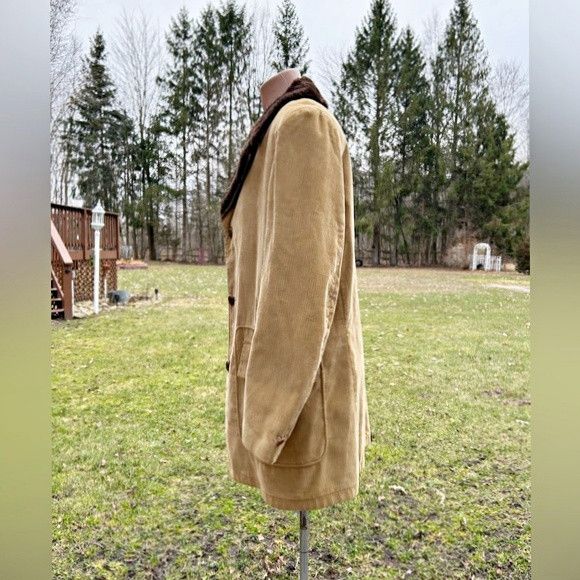 Sears Vintage 70s Sears Mens Tan Corduroy Faux Fur Coat~44 Tall~ Size US XL / EU 56 / 4 - 3 Thumbnail