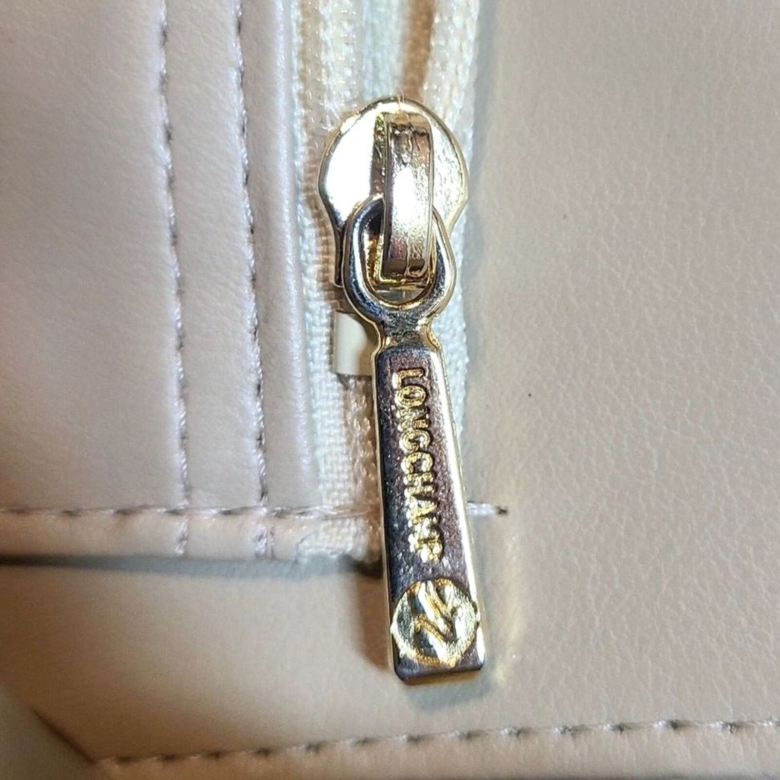Longchamp Longchamp Signature Tan Jacquard & Leather Shoulder Bag VGUC Size ONE SIZE - 10 Thumbnail
