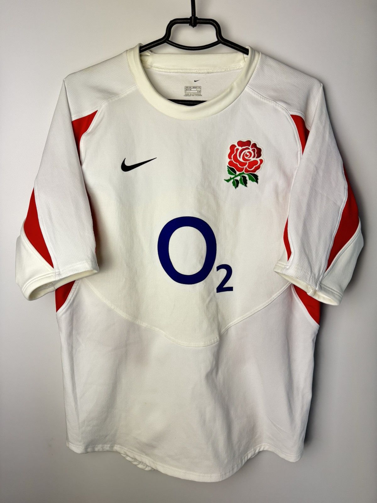 Nike England Rugby Union 2005 2007 Home Rugby Shirt Jersey Nike Size US XXL / EU 58 / 5 - 1 Thumbnail