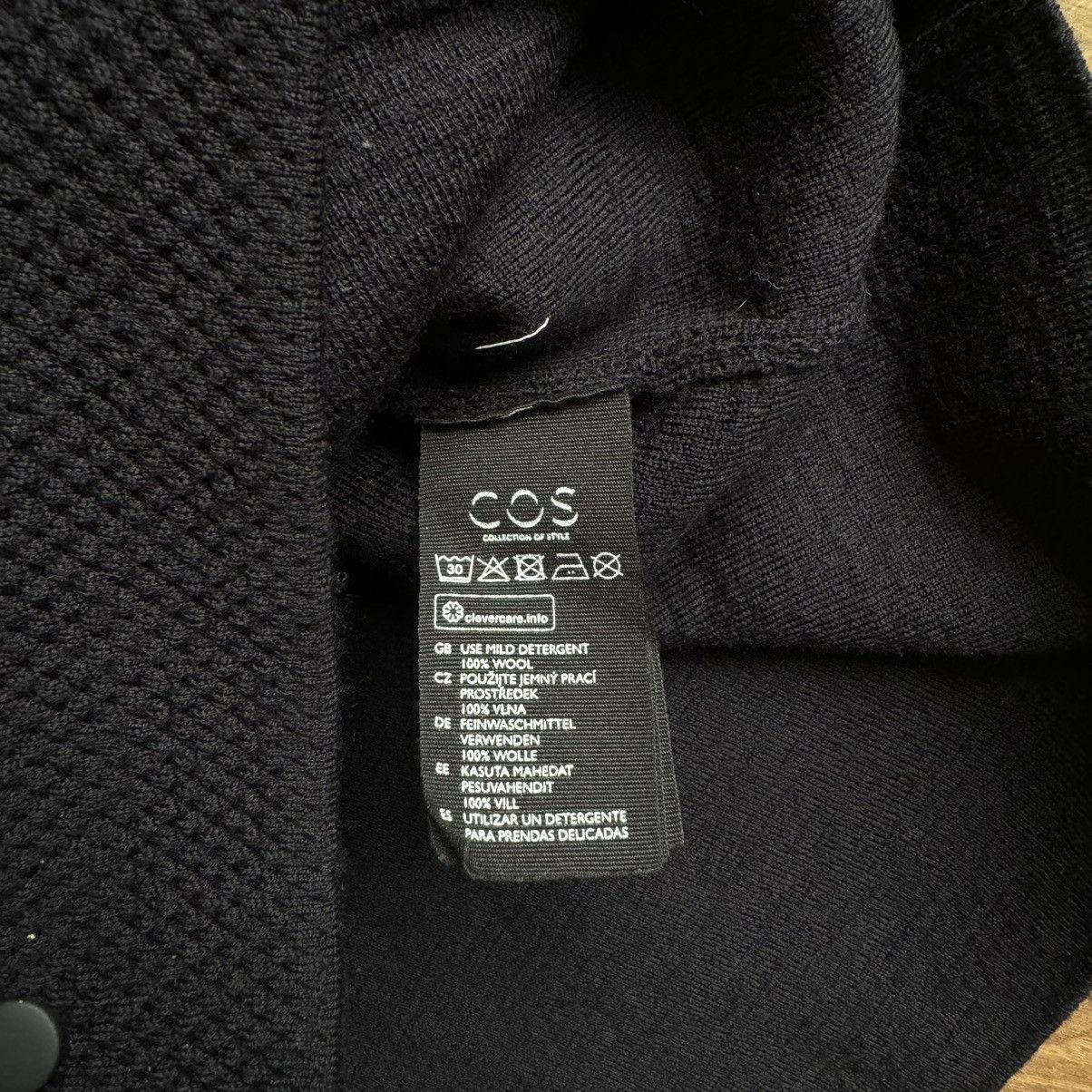 Cos COS Wool Knit Cardigan Snap Button Men’s L Navy Size US L / EU 52-54 / 3 - 6 Thumbnail