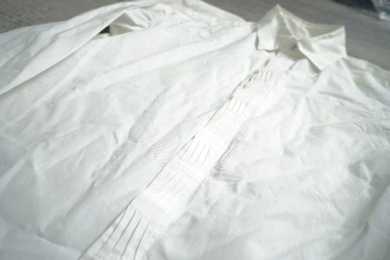 Number (N)ine Number (N)inePleated front-breasted shirt 2503-Nextarrow Size US M / EU 48-50 / 2 - 3 Thumbnail