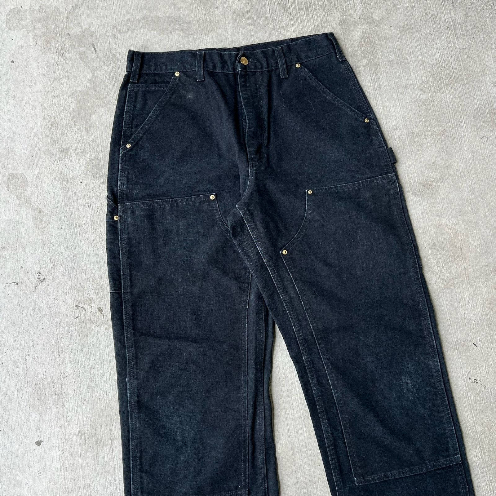 Carhartt × Vintage Carhartt black double knee work wear carpenter pants Size US 30 / EU 46 - 2 Thumbnail