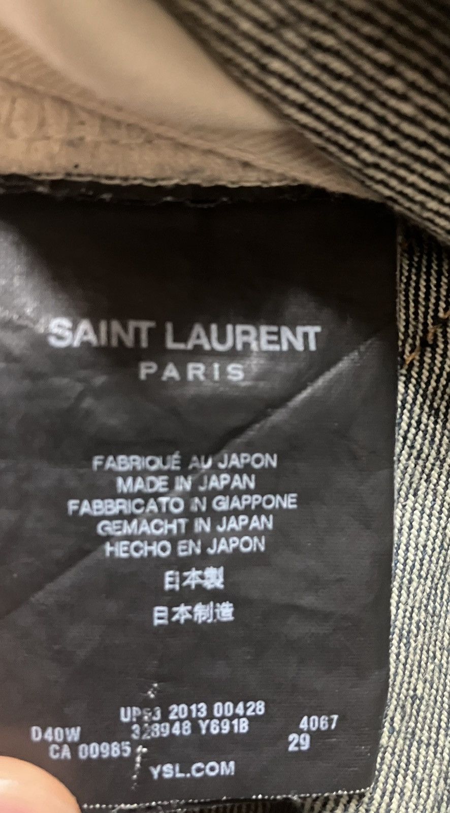 Saint Laurent Paris hedi slimane saint laurent 13fw indigo jeans Size US 29 - 3 Thumbnail