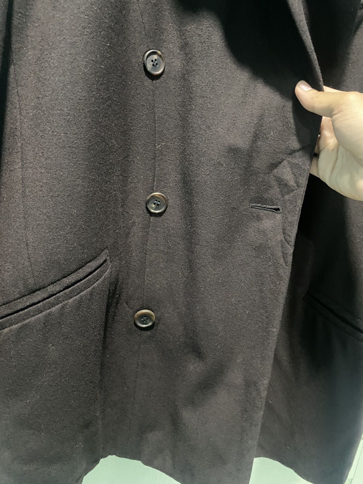 Issey Miyake Archive 80’s Issey Miyake Double Breasted Coat Wool Jacket Size US XL / EU 56 / 4 - 7 Thumbnail