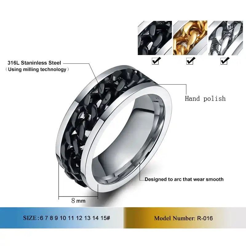 Other Spinner Black Chain Ring Size ONE SIZE - 2 Thumbnail
