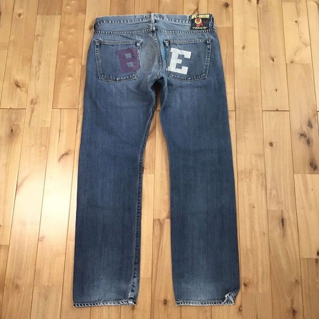 Bape × Nigo 🔥Yokohama limited color🔥 BAPE LOGO denim pants NIGO ★size M Size US 32 / EU 48 - 1 Thumbnail