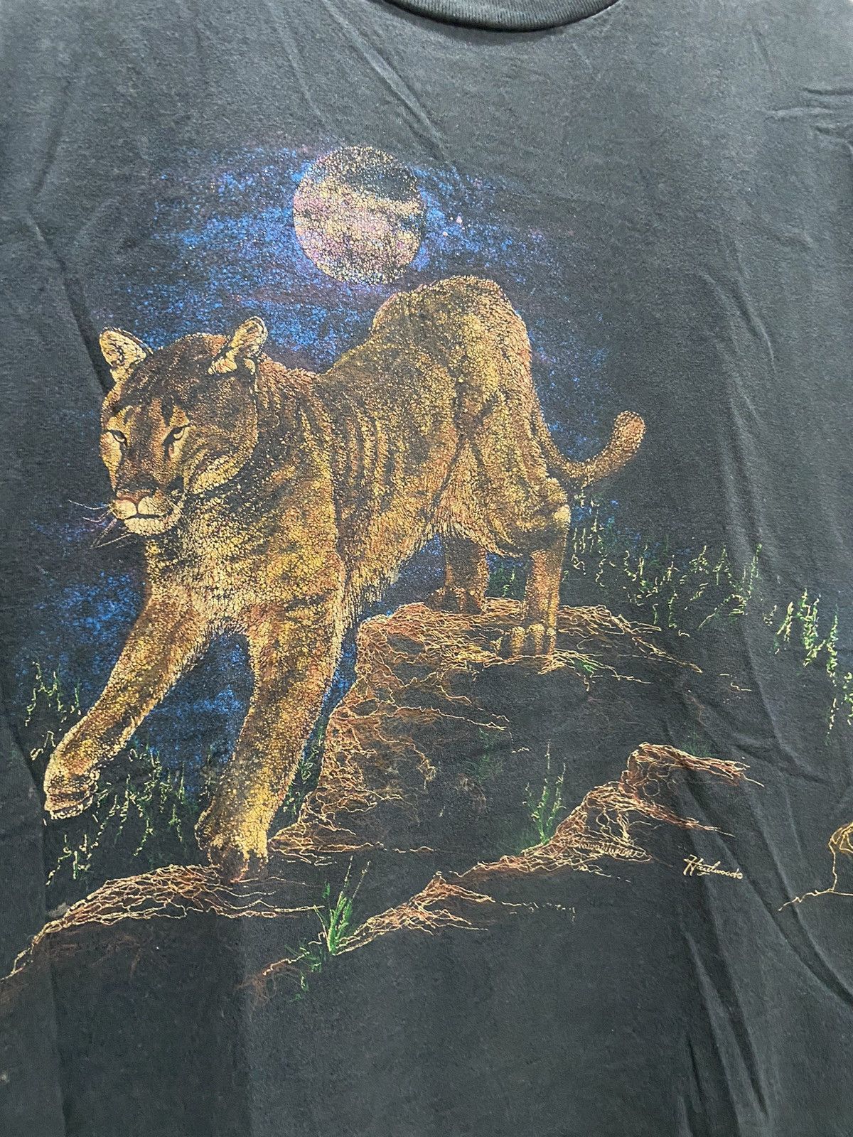 Vintage VINTAGE VIRGINIA CITY TIGER HAZELWOOD TEE SHIRT Size US L / EU 52-54 / 3 - 8 Thumbnail